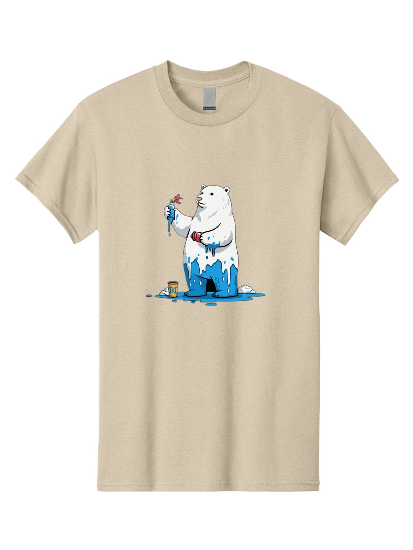 Polar-Bear-Painting Men'S Graphic Tee, 100% Cotton, Comfortable Casual Summer Wear, Machine Washable, Vintage Camera, Old Camera, Antique Camera, Black Camera, Classic Photography, Photography Equipment, Nostalgic Device, Film Camera, Baf407 14