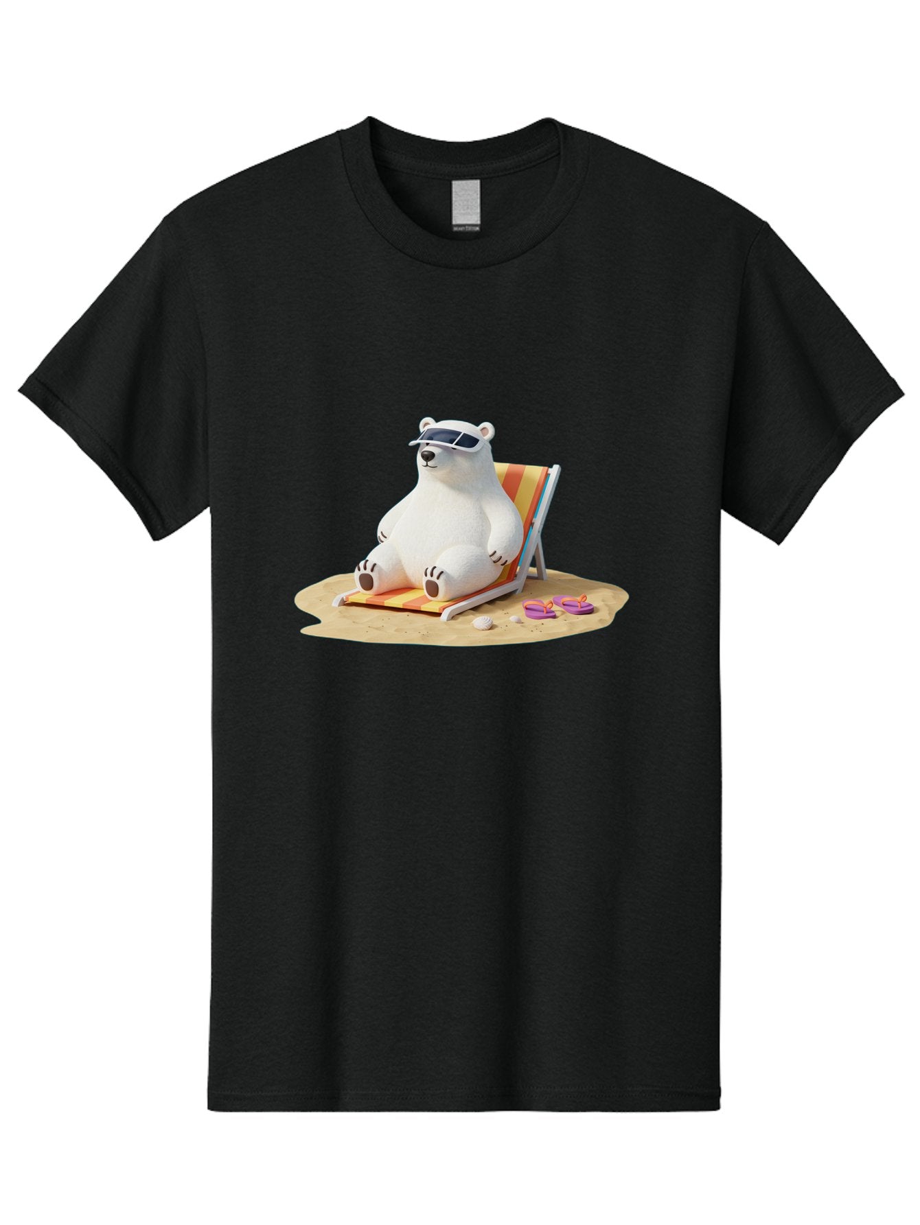 Polar-Bear-Relaxing-1 Men'S Graphic Tee, 100% Cotton, Comfortable Casual Summer Wear, Machine Washable, Vintage Camera, Old Camera, Antique Camera, Black Camera, Classic Photography, Photography Equipment, Nostalgic Device, Film Camera, Baf408 14