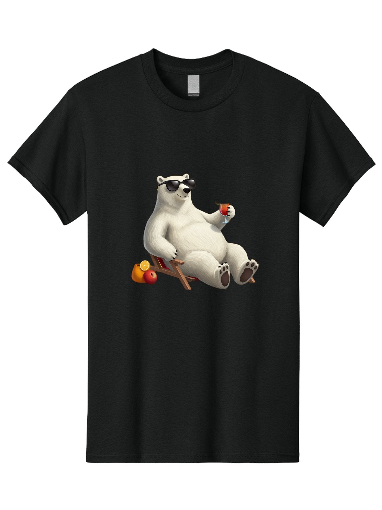 Polar-Bear-Relaxing Men'S Graphic Tee, 100% Cotton, Comfortable Casual Summer Wear, Machine Washable, Vintage Camera, Old Camera, Antique Camera, Black Camera, Classic Photography, Photography Equipment, Nostalgic Device, Film Camera, Baf409 15