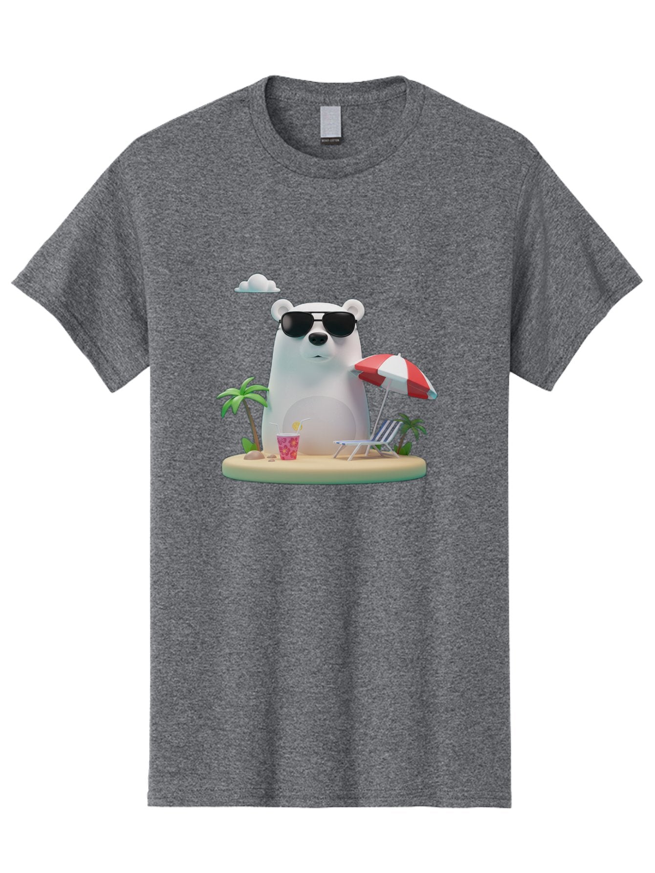 Polar-Bear-Sunglasses-2 Men'S Graphic Tee, 100% Cotton, Comfortable Casual Summer Wear, Machine Washable, Vintage Camera, Old Camera, Antique Camera, Black Camera, Classic Photography, Photography Equipment, Nostalgic Device, Film Camera, Baf414 12