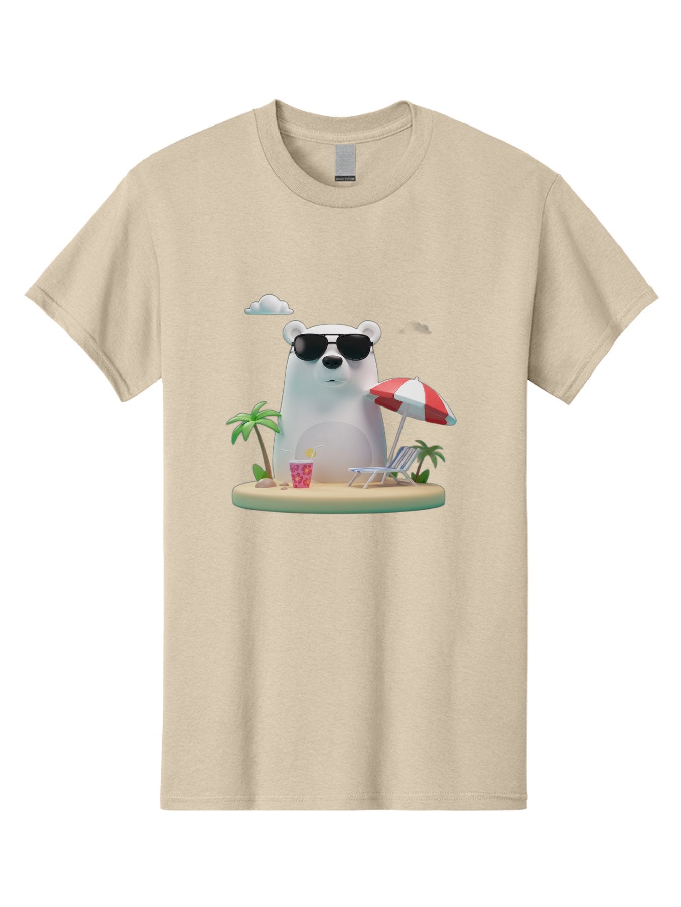 Polar-Bear-Sunglasses-2 Men'S Graphic Tee, 100% Cotton, Comfortable Casual Summer Wear, Machine Washable, Vintage Camera, Old Camera, Antique Camera, Black Camera, Classic Photography, Photography Equipment, Nostalgic Device, Film Camera, Baf414 4