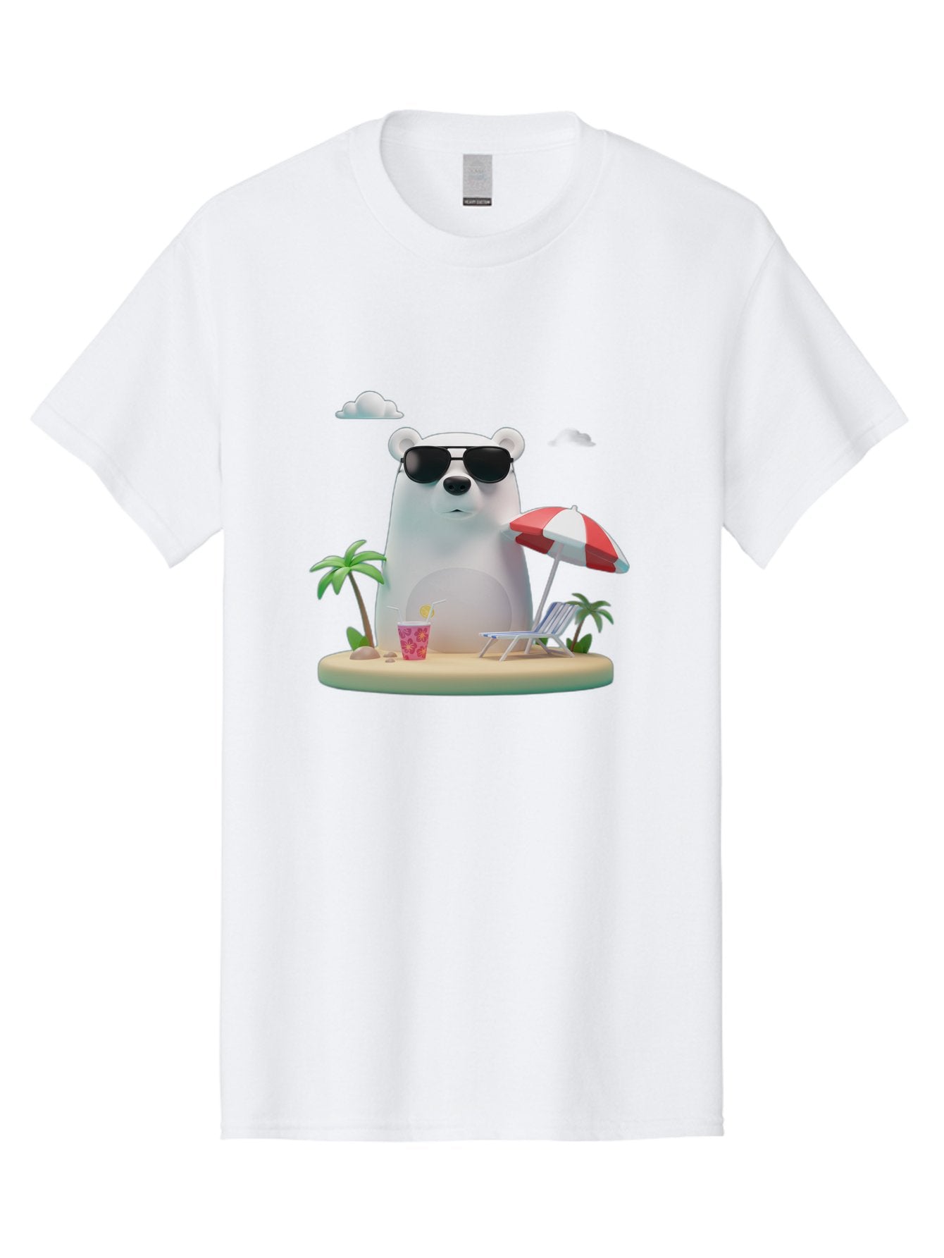 Polar-Bear-Sunglasses-2 Men'S Graphic Tee, 100% Cotton, Comfortable Casual Summer Wear, Machine Washable, Vintage Camera, Old Camera, Antique Camera, Black Camera, Classic Photography, Photography Equipment, Nostalgic Device, Film Camera, Baf414 8