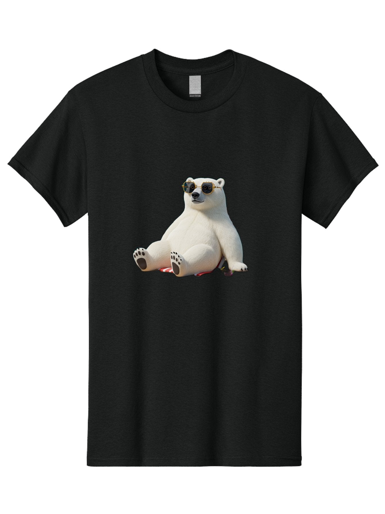 Polar-Bear-Sunglasses-5 Men'S Graphic Tee, 100% Cotton, Comfortable Casual Summer Wear, Machine Washable, Vintage Camera, Old Camera, Antique Camera, Black Camera, Classic Photography, Photography Equipment, Nostalgic Device, Film Camera, Baf417