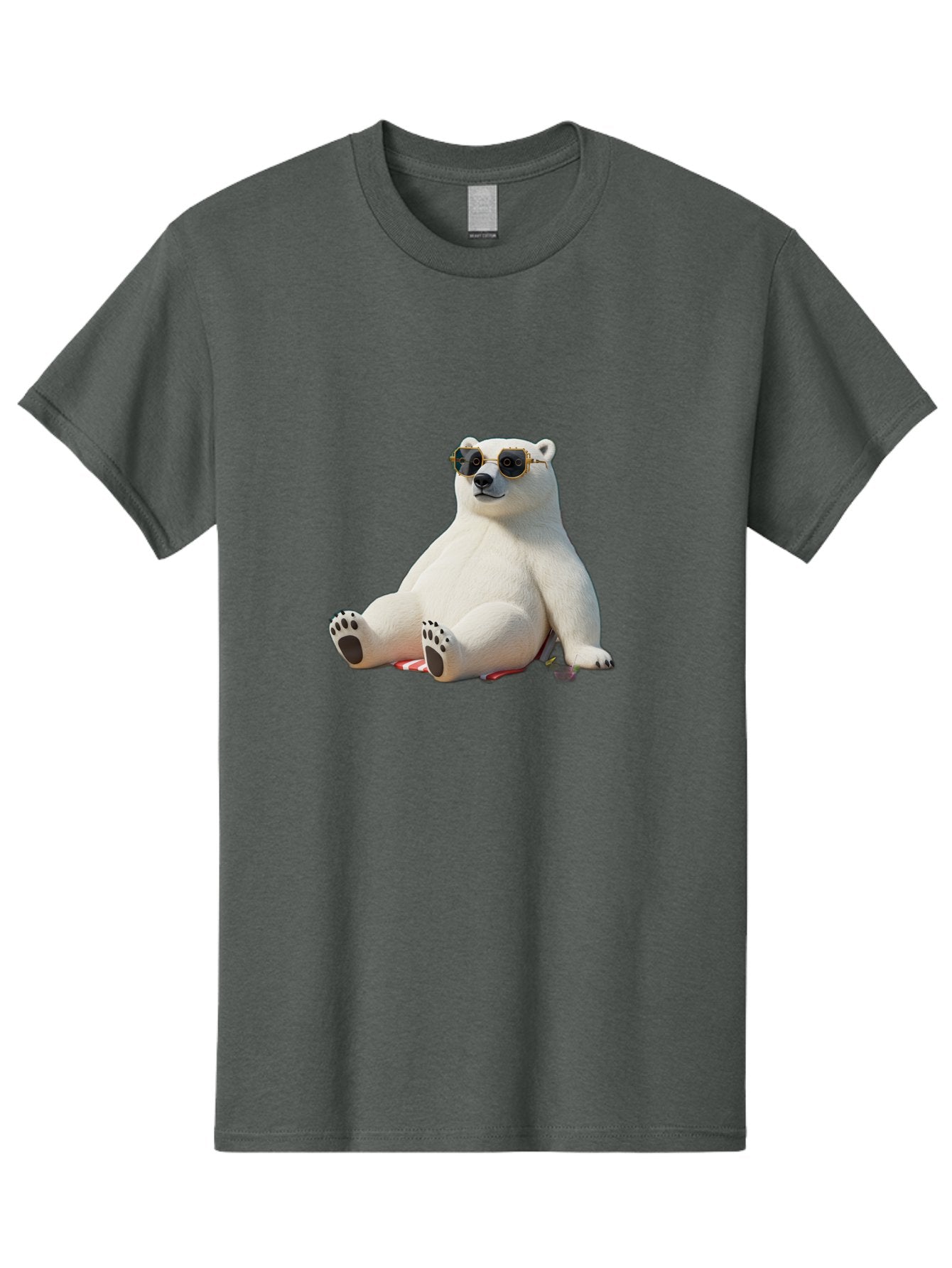 Polar-Bear-Sunglasses-5 Men'S Graphic Tee, 100% Cotton, Comfortable Casual Summer Wear, Machine Washable, Vintage Camera, Old Camera, Antique Camera, Black Camera, Classic Photography, Photography Equipment, Nostalgic Device, Film Camera, Baf417 15