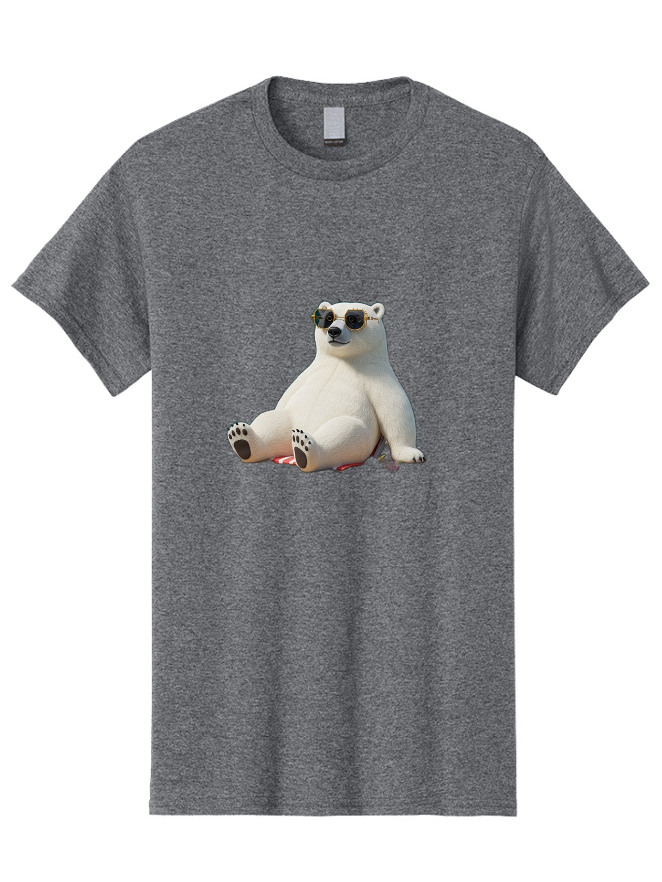 Polar-Bear-Sunglasses-5 Men'S Graphic Tee, 100% Cotton, Comfortable Casual Summer Wear, Machine Washable, Vintage Camera, Old Camera, Antique Camera, Black Camera, Classic Photography, Photography Equipment, Nostalgic Device, Film Camera, Baf417 10