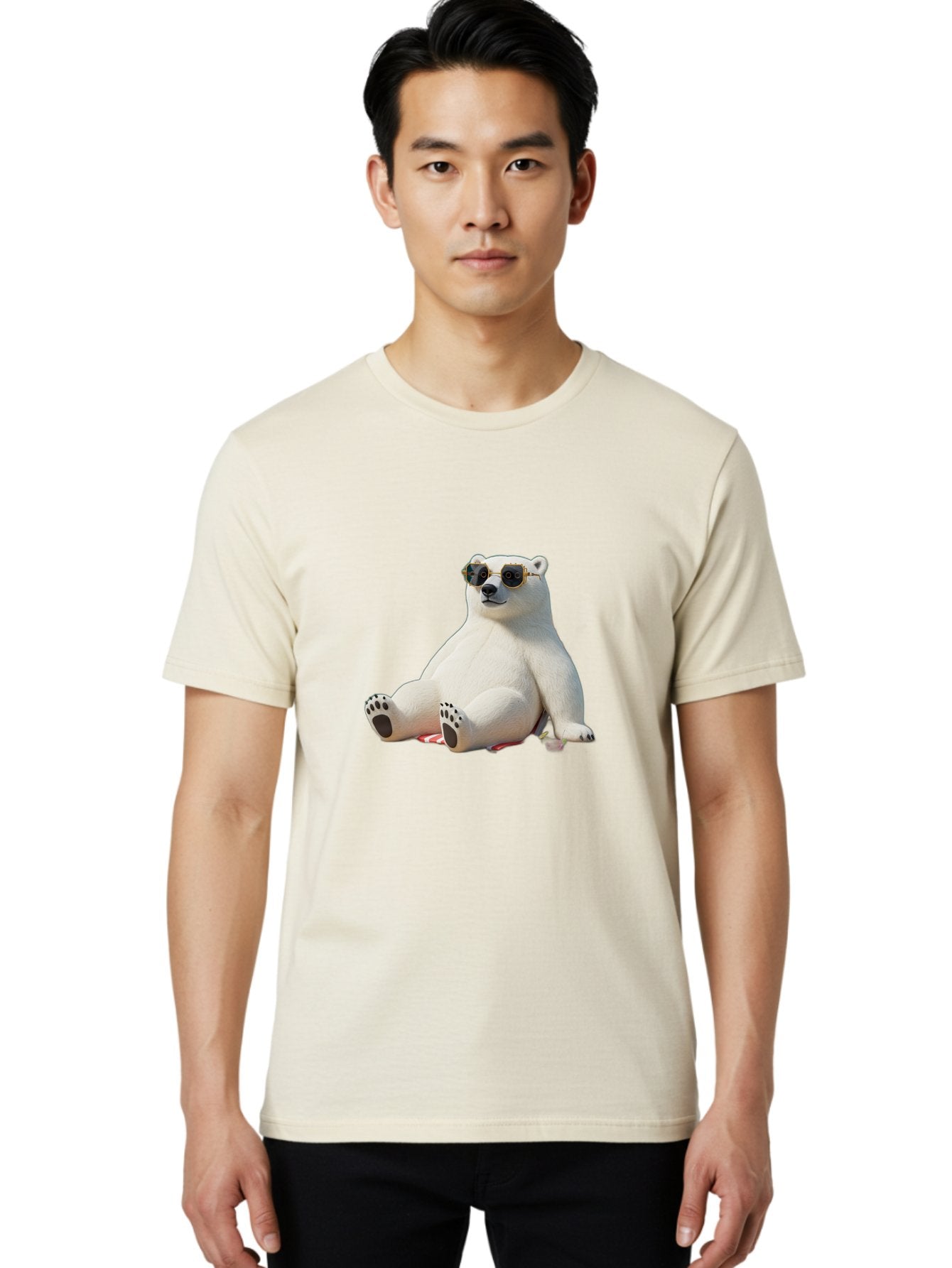 Polar-Bear-Sunglasses-5 Men'S Graphic Tee, 100% Cotton, Comfortable Casual Summer Wear, Machine Washable, Vintage Camera, Old Camera, Antique Camera, Black Camera, Classic Photography, Photography Equipment, Nostalgic Device, Film Camera, Baf417 26