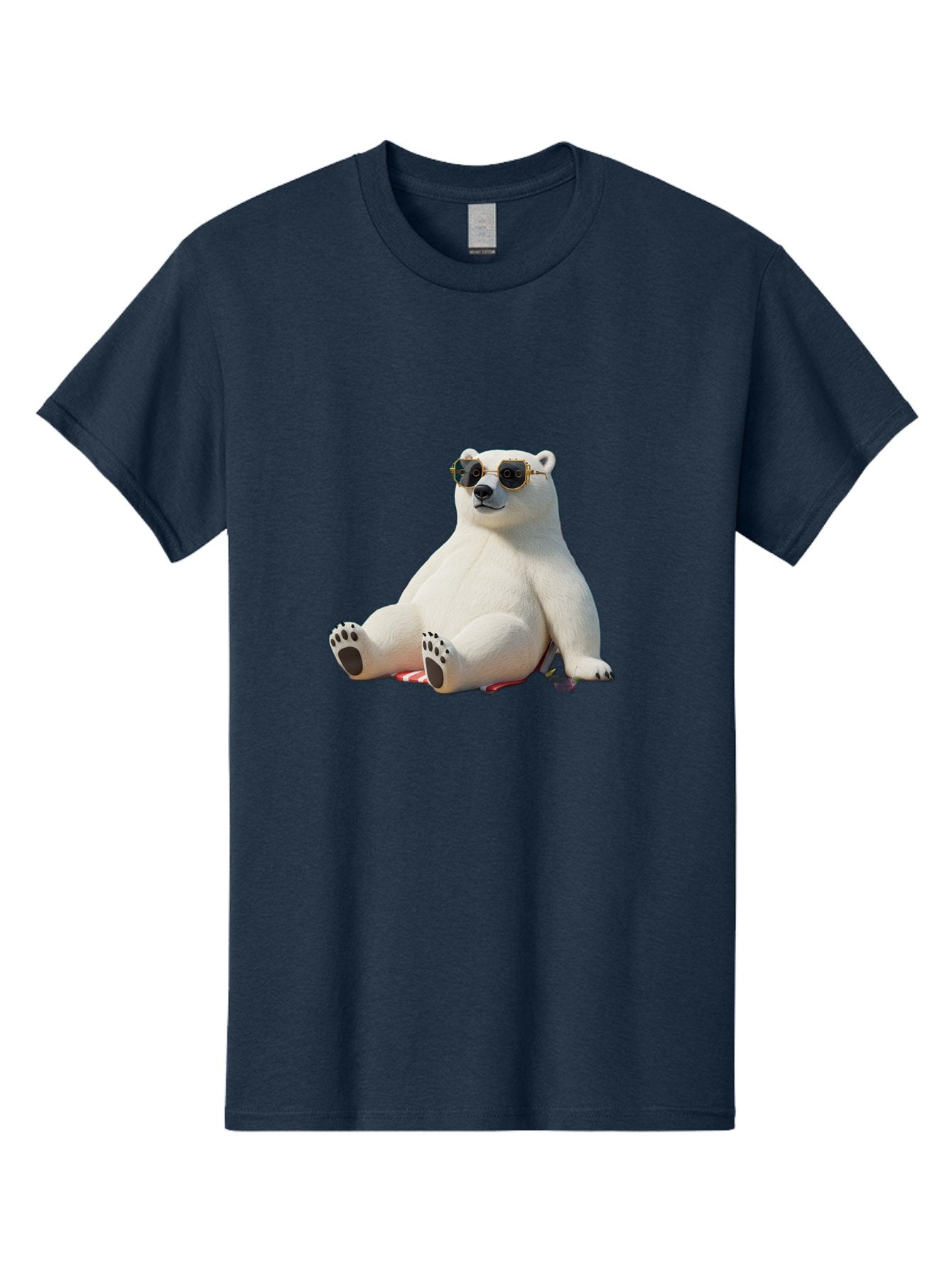 Polar-Bear-Sunglasses-5 Men'S Graphic Tee, 100% Cotton, Comfortable Casual Summer Wear, Machine Washable, Vintage Camera, Old Camera, Antique Camera, Black Camera, Classic Photography, Photography Equipment, Nostalgic Device, Film Camera, Baf417 11