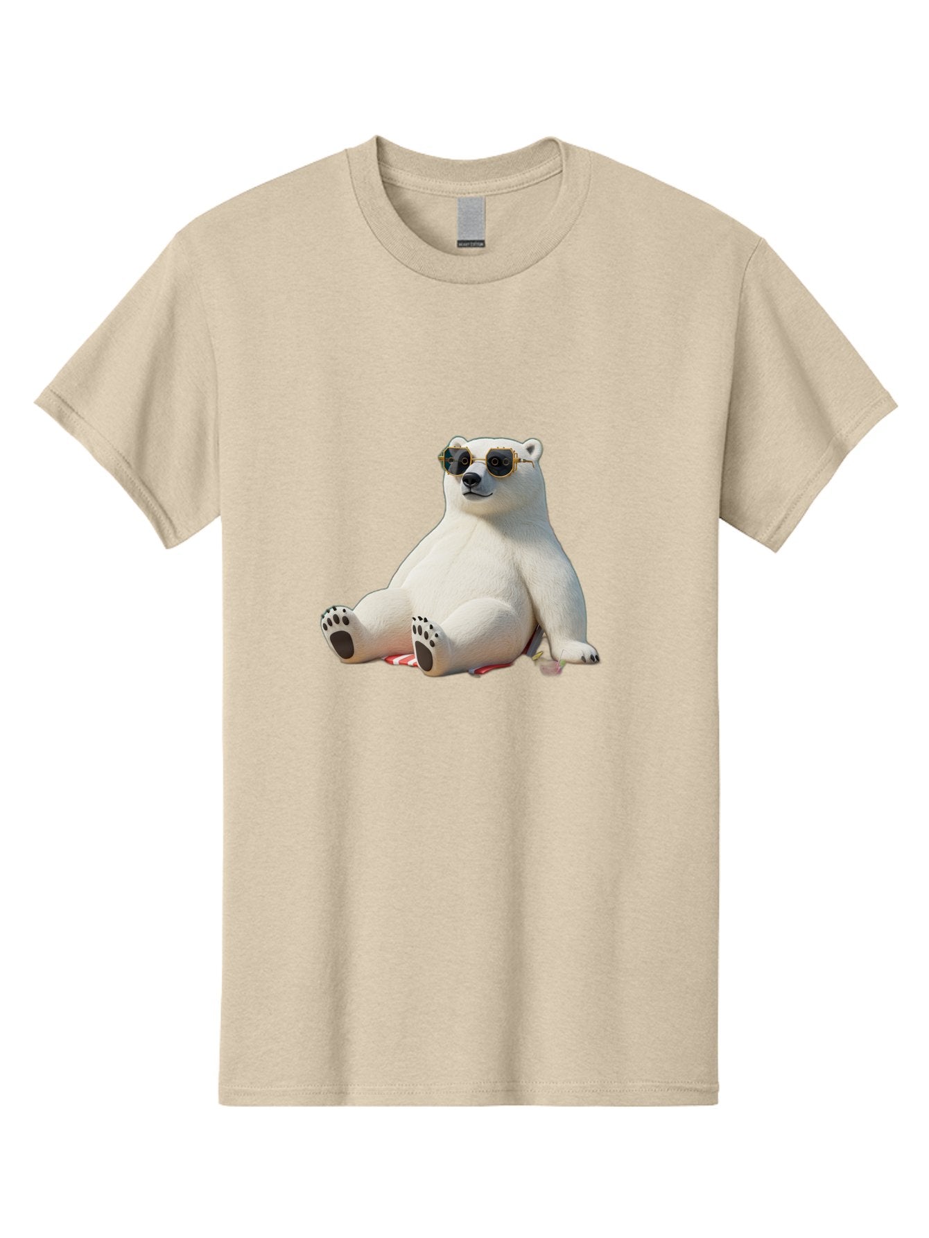 Polar-Bear-Sunglasses-5 Men'S Graphic Tee, 100% Cotton, Comfortable Casual Summer Wear, Machine Washable, Vintage Camera, Old Camera, Antique Camera, Black Camera, Classic Photography, Photography Equipment, Nostalgic Device, Film Camera, Baf417 3