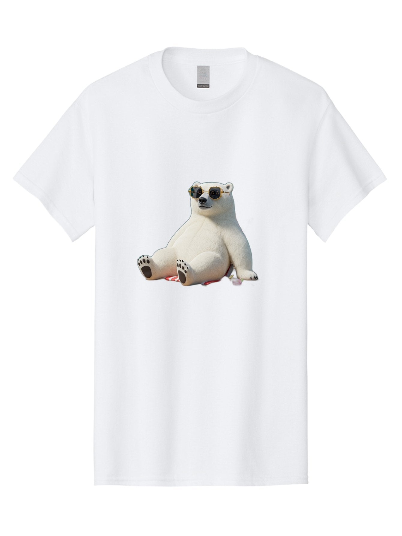 Polar-Bear-Sunglasses-5 Men'S Graphic Tee, 100% Cotton, Comfortable Casual Summer Wear, Machine Washable, Vintage Camera, Old Camera, Antique Camera, Black Camera, Classic Photography, Photography Equipment, Nostalgic Device, Film Camera, Baf417