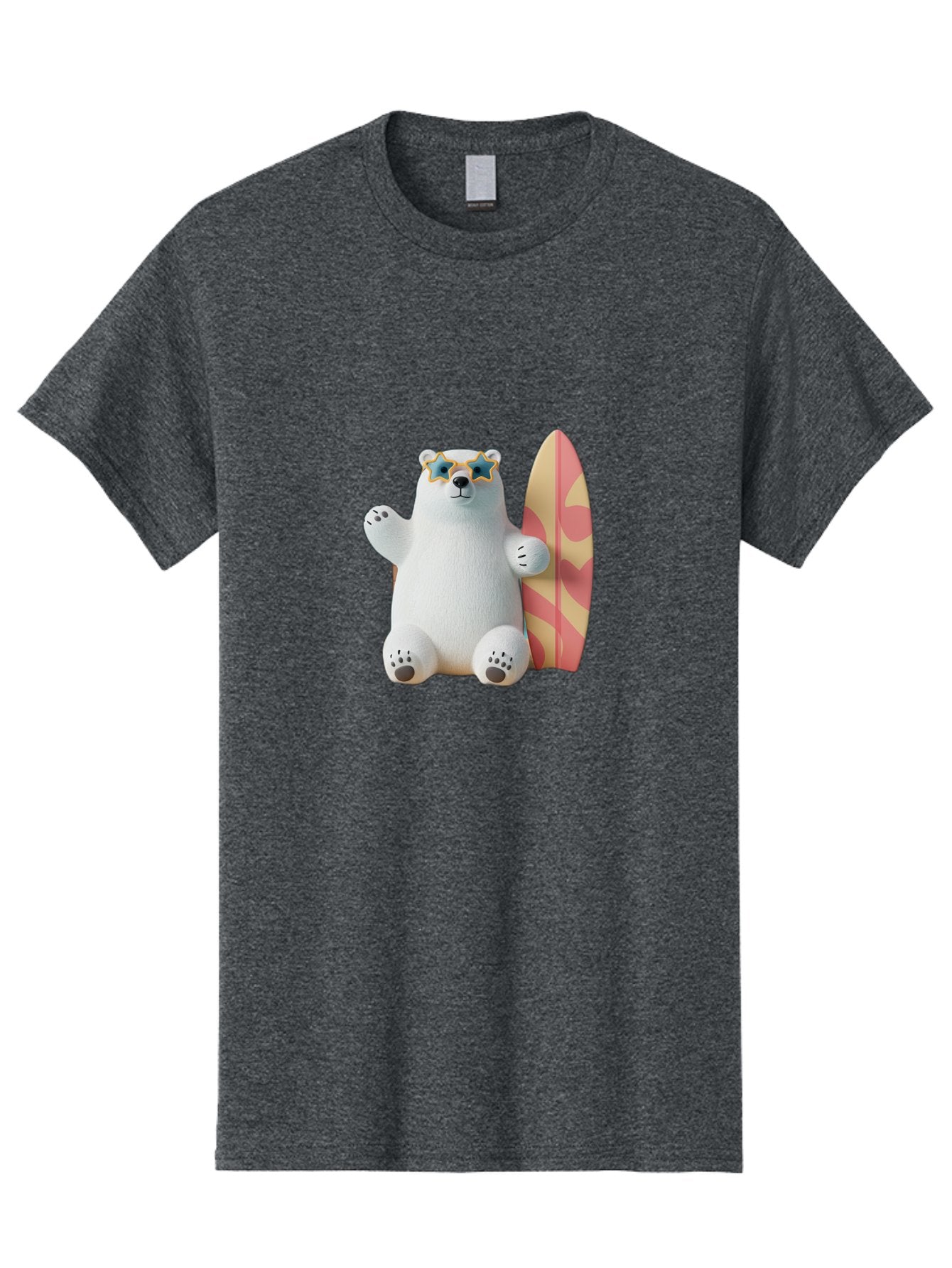 Polar-Bear-Surfboard Men'S Graphic Tee, 100% Cotton, Comfortable Casual Summer Wear, Machine Washable, Vintage Camera, Old Camera, Antique Camera, Black Camera, Classic Photography, Photography Equipment, Nostalgic Device, Film Camera, Baf419 12