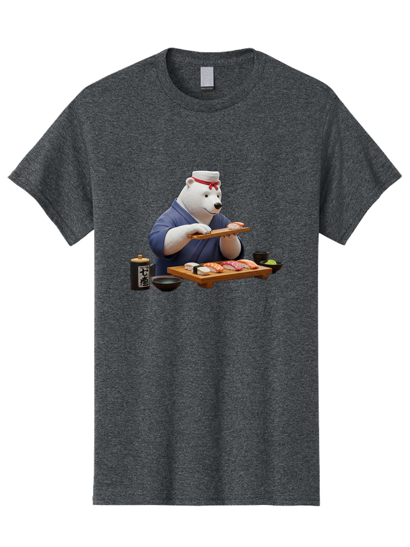 Polar-Bear-Sushi-Chef-1 Men'S Graphic Tee, 100% Cotton, Comfortable Casual Summer Wear, Machine Washable, Vintage Camera, Old Camera, Antique Camera, Black Camera, Classic Photography, Photography Equipment, Nostalgic Device, Film Camera, Baf420 12