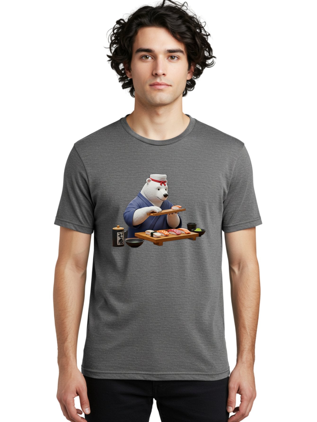 Polar-Bear-Sushi-Chef-1 Men'S Graphic Tee, 100% Cotton, Comfortable Casual Summer Wear, Machine Washable, Vintage Camera, Old Camera, Antique Camera, Black Camera, Classic Photography, Photography Equipment, Nostalgic Device, Film Camera, Baf420 18