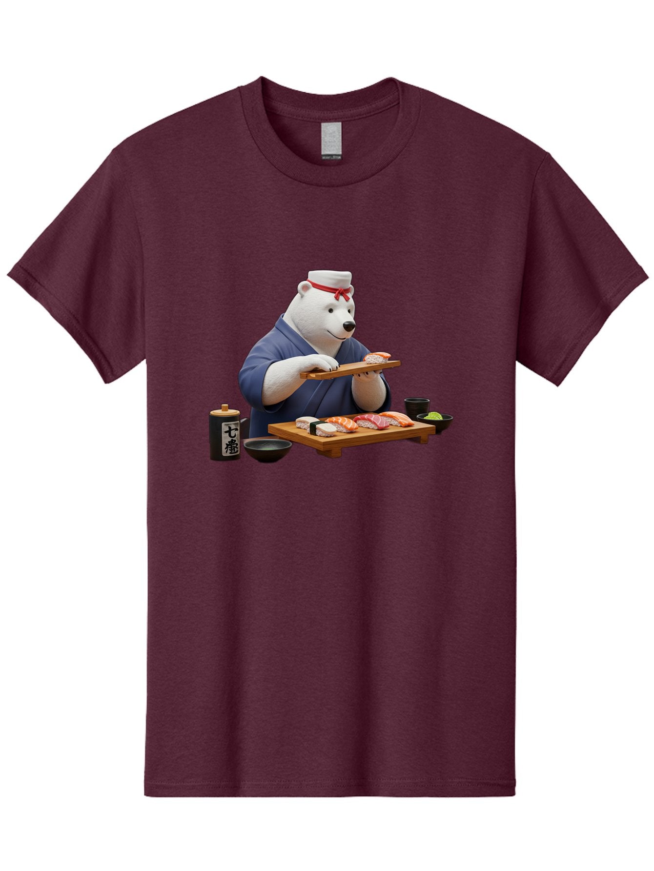 Polar-Bear-Sushi-Chef-1 Men'S Graphic Tee, 100% Cotton, Comfortable Casual Summer Wear, Machine Washable, Vintage Camera, Old Camera, Antique Camera, Black Camera, Classic Photography, Photography Equipment, Nostalgic Device, Film Camera, Baf420 15