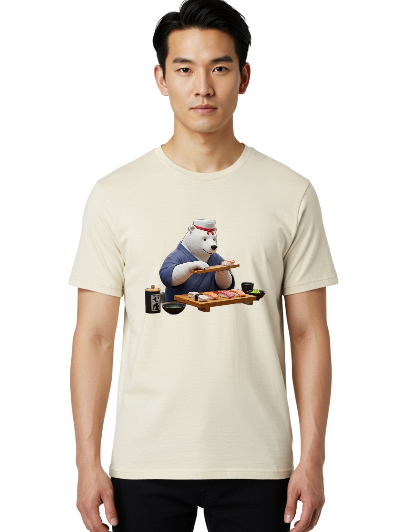 Polar-Bear-Sushi-Chef-1 Men'S Graphic Tee, 100% Cotton, Comfortable Casual Summer Wear, Machine Washable, Vintage Camera, Old Camera, Antique Camera, Black Camera, Classic Photography, Photography Equipment, Nostalgic Device, Film Camera, Baf420 24