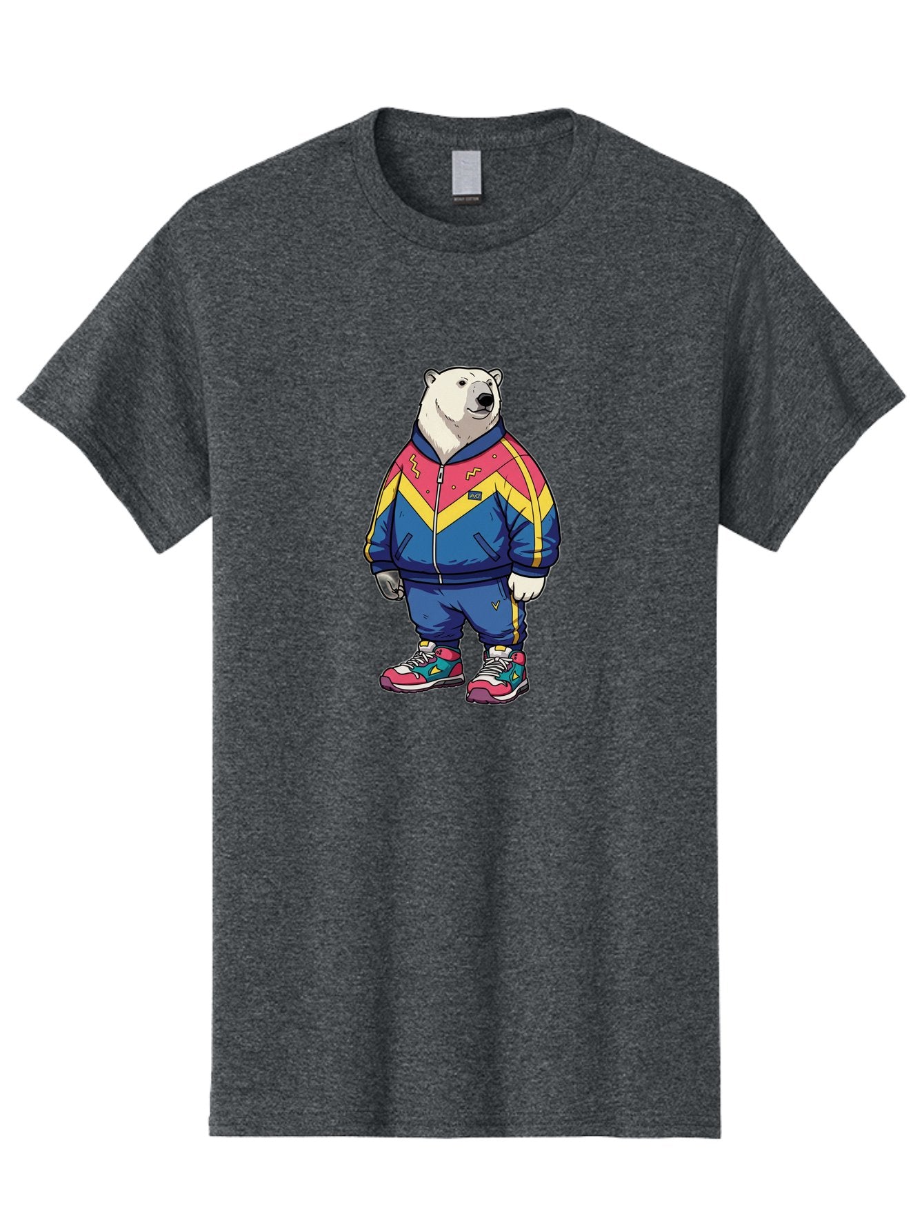 Polar-Bear-Tracksuit Men'S Graphic Tee, 100% Cotton, Comfortable Casual Summer Wear, Machine Washable, Vintage Camera, Old Camera, Antique Camera, Black Camera, Classic Photography, Photography Equipment, Nostalgic Device, Film Camera, Baf424 7