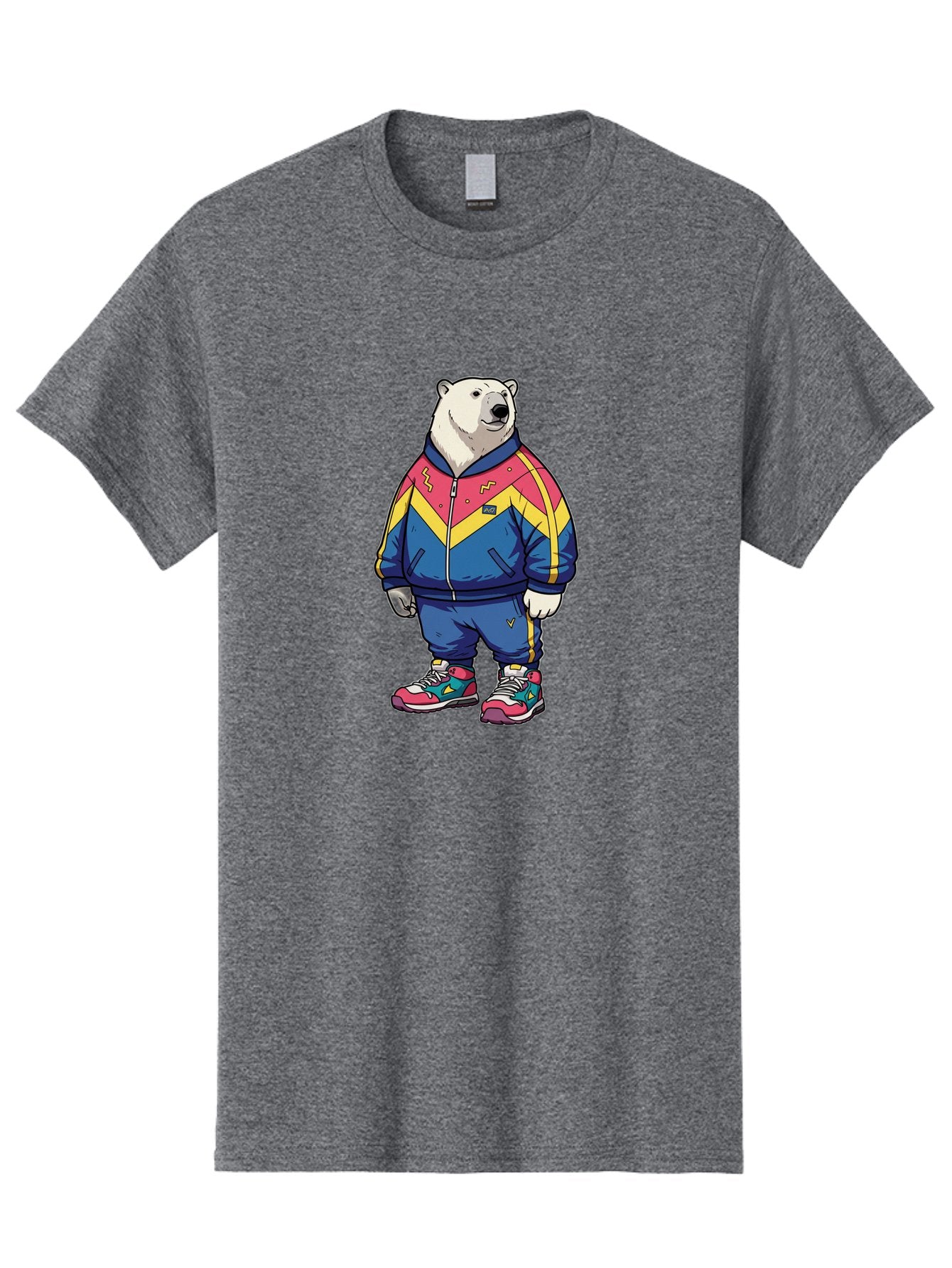 Polar-Bear-Tracksuit Men'S Graphic Tee, 100% Cotton, Comfortable Casual Summer Wear, Machine Washable, Vintage Camera, Old Camera, Antique Camera, Black Camera, Classic Photography, Photography Equipment, Nostalgic Device, Film Camera, Baf424 4