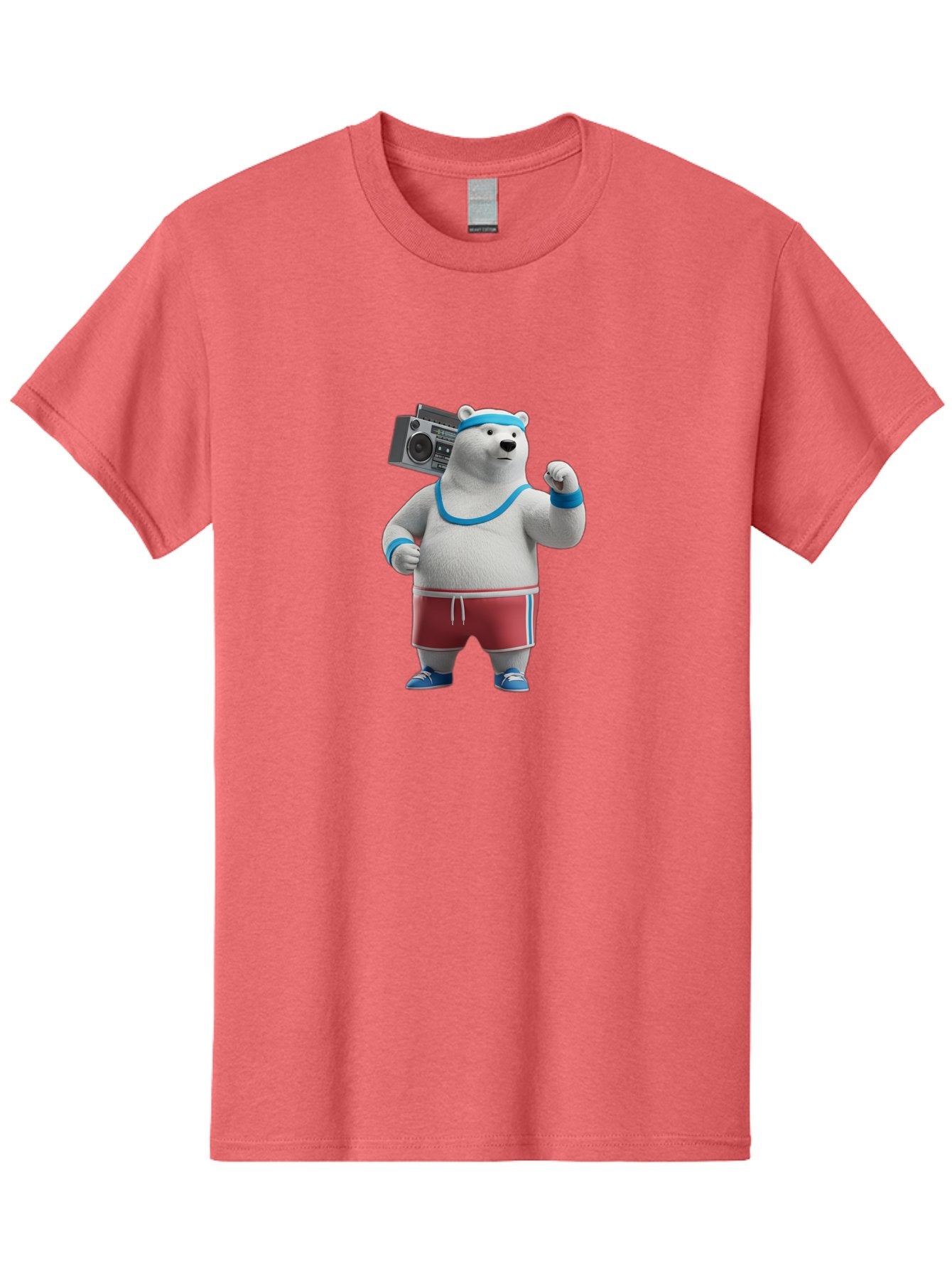 Polar-Bear-With-Boombox Men'S Graphic Tee, 100% Cotton, Comfortable Casual Summer Wear, Machine Washable, Vintage Camera, Old Camera, Antique Camera, Black Camera, Classic Photography, Photography Equipment, Nostalgic Device, Film Camera, Baf425 11