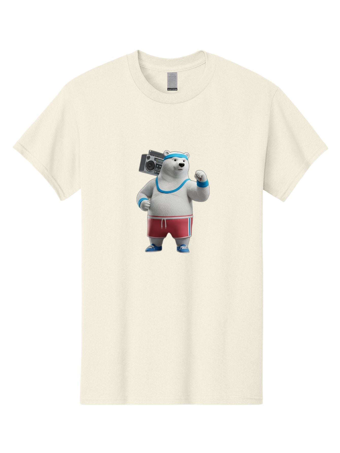 Polar-Bear-With-Boombox Men'S Graphic Tee, 100% Cotton, Comfortable Casual Summer Wear, Machine Washable, Vintage Camera, Old Camera, Antique Camera, Black Camera, Classic Photography, Photography Equipment, Nostalgic Device, Film Camera, Baf425 13