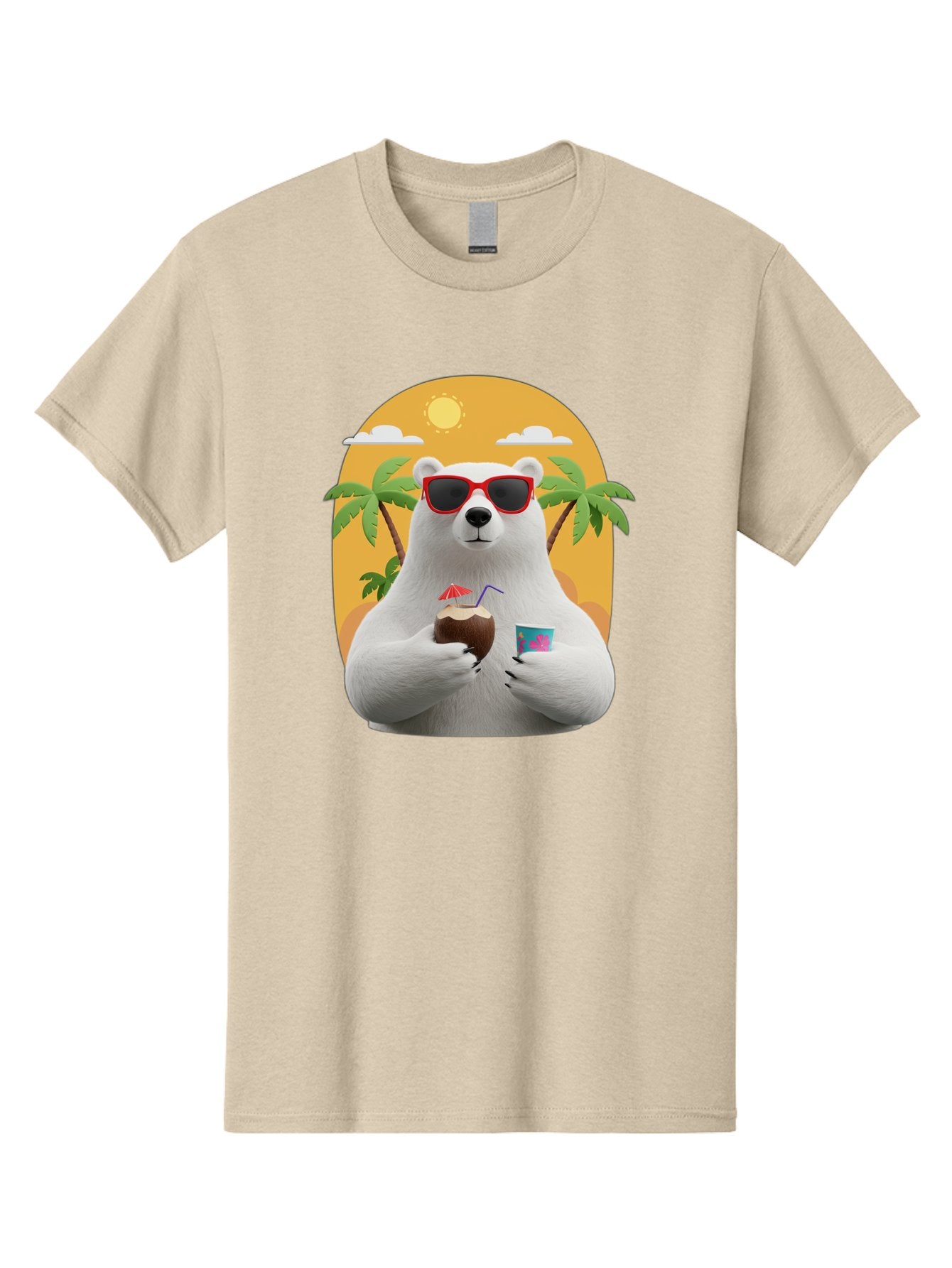 Polar-Bear-With-Coconut Men'S Graphic Tee, 100% Cotton, Comfortable Casual Summer Wear, Machine Washable, Vintage Camera, Old Camera, Antique Camera, Black Camera, Classic Photography, Photography Equipment, Nostalgic Device, Film Camera, Baf426 4