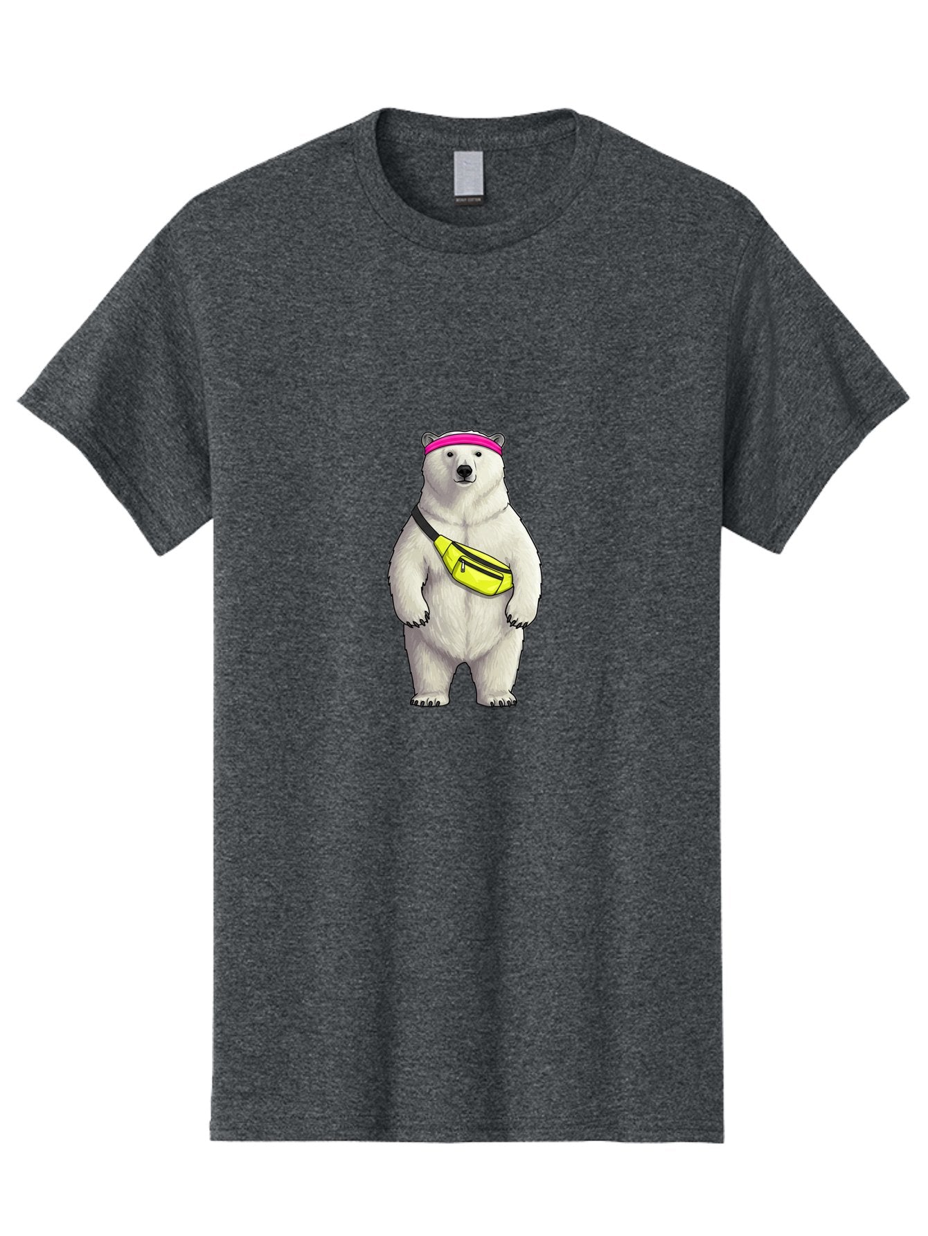 Polar-Bear-With-Fanny-Pack Men'S Graphic Tee, 100% Cotton, Comfortable Casual Summer Wear, Machine Washable, Vintage Camera, Old Camera, Antique Camera, Black Camera, Classic Photography, Photography Equipment, Nostalgic Device, Film Camera, Baf427 7