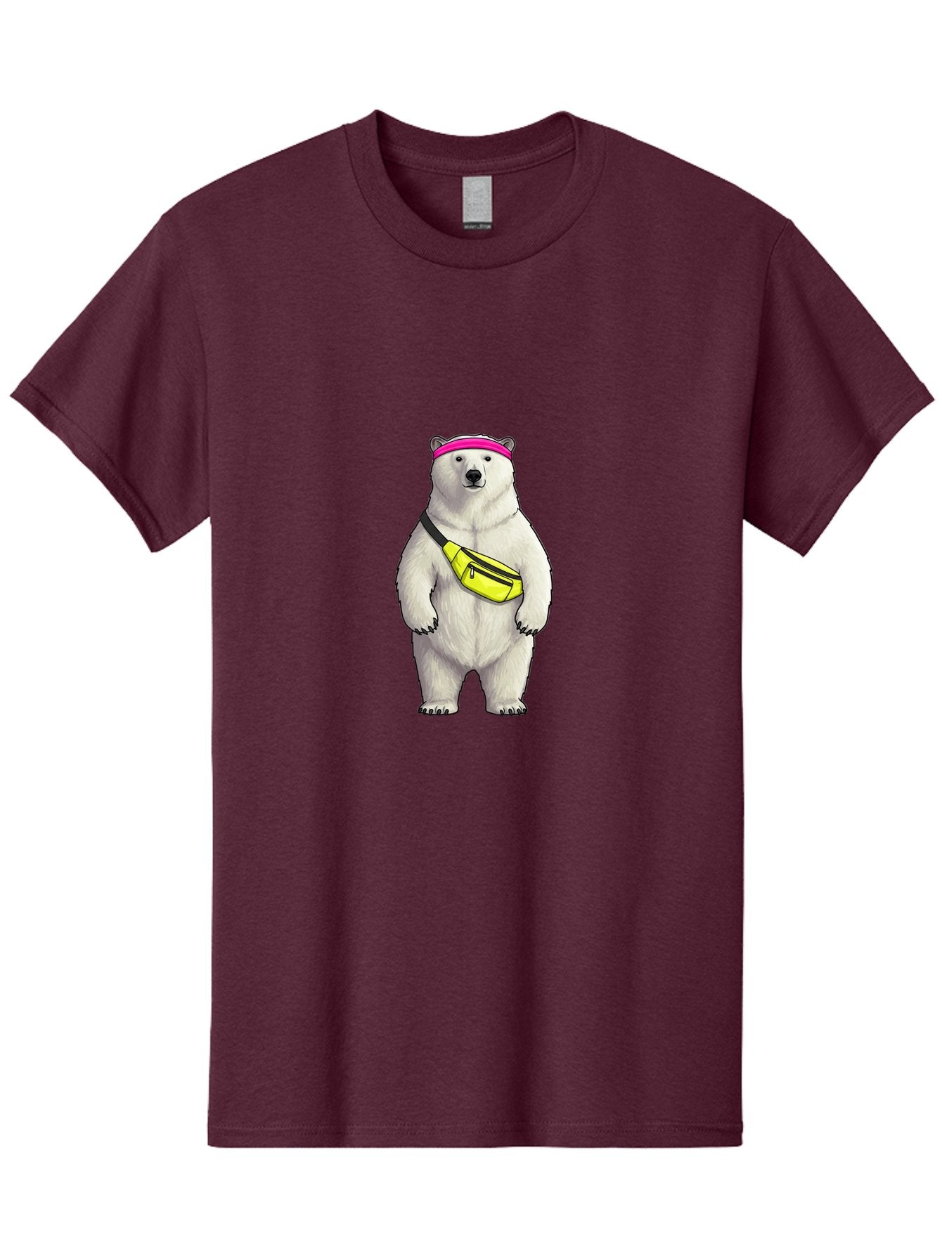 Polar-Bear-With-Fanny-Pack Men'S Graphic Tee, 100% Cotton, Comfortable Casual Summer Wear, Machine Washable, Vintage Camera, Old Camera, Antique Camera, Black Camera, Classic Photography, Photography Equipment, Nostalgic Device, Film Camera, Baf427 11