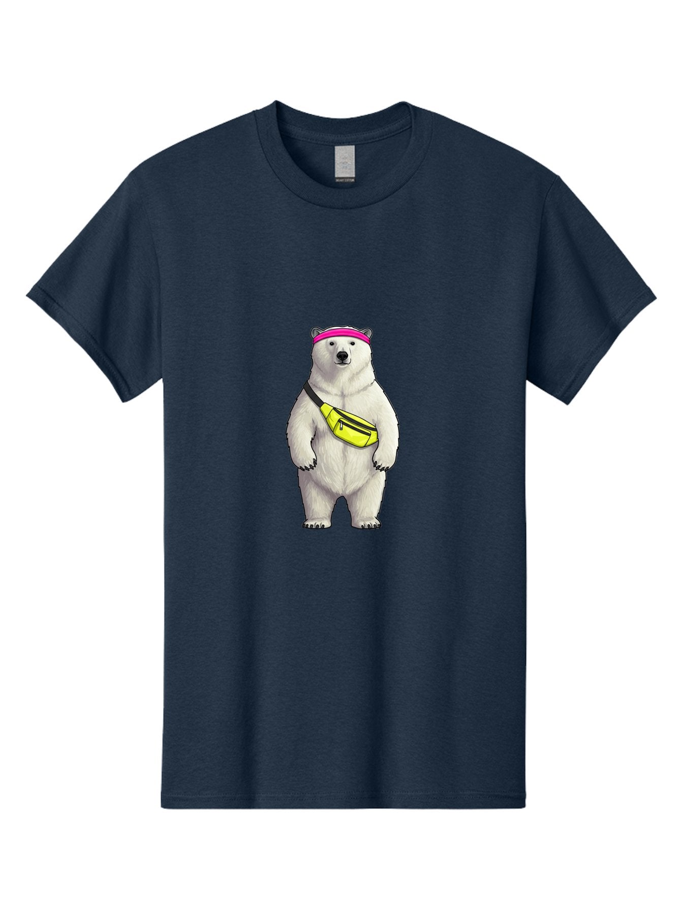 Polar-Bear-With-Fanny-Pack Men'S Graphic Tee, 100% Cotton, Comfortable Casual Summer Wear, Machine Washable, Vintage Camera, Old Camera, Antique Camera, Black Camera, Classic Photography, Photography Equipment, Nostalgic Device, Film Camera, Baf427 6