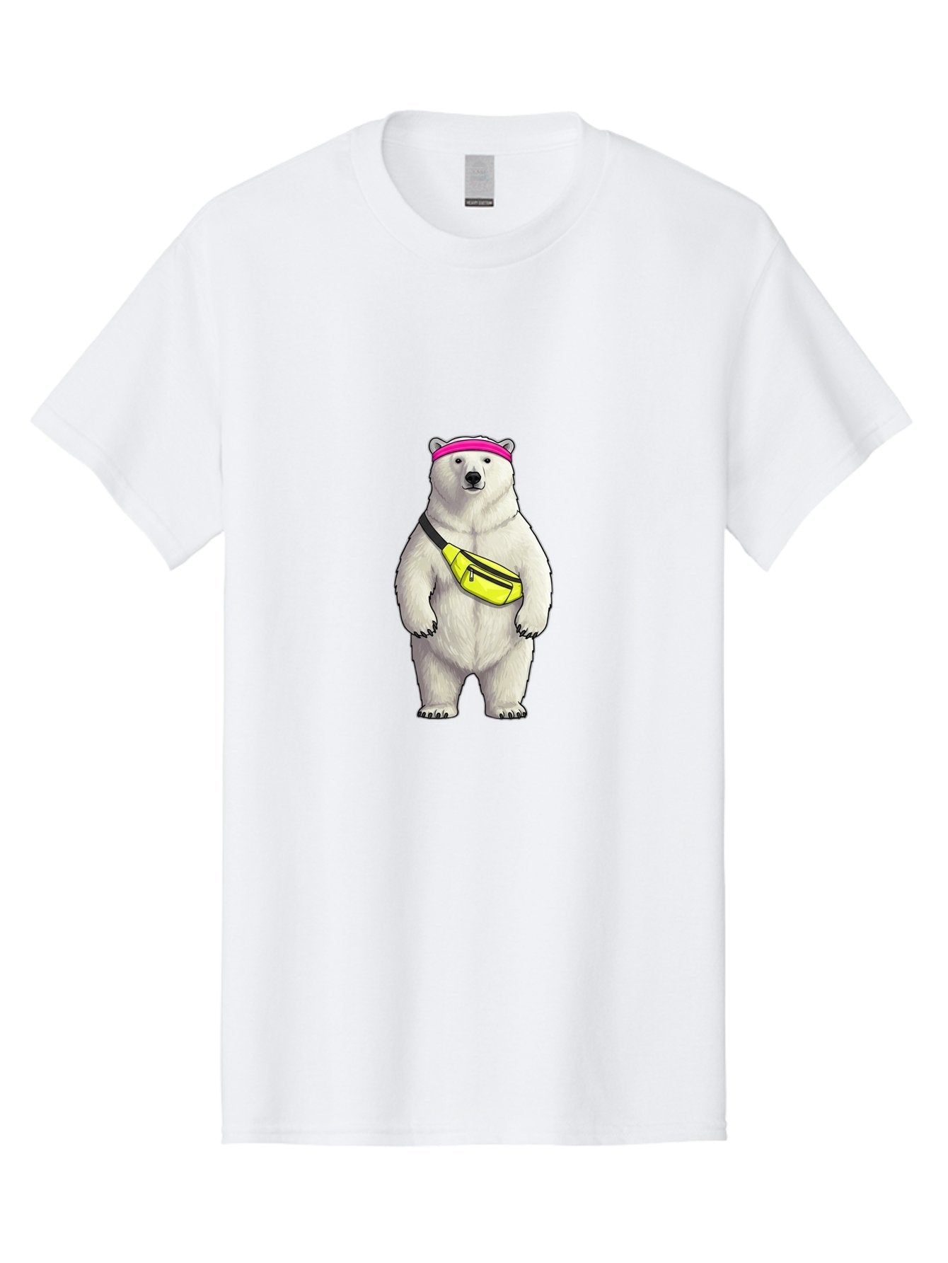 Polar-Bear-With-Fanny-Pack Men'S Graphic Tee, 100% Cotton, Comfortable Casual Summer Wear, Machine Washable, Vintage Camera, Old Camera, Antique Camera, Black Camera, Classic Photography, Photography Equipment, Nostalgic Device, Film Camera, Baf427 4