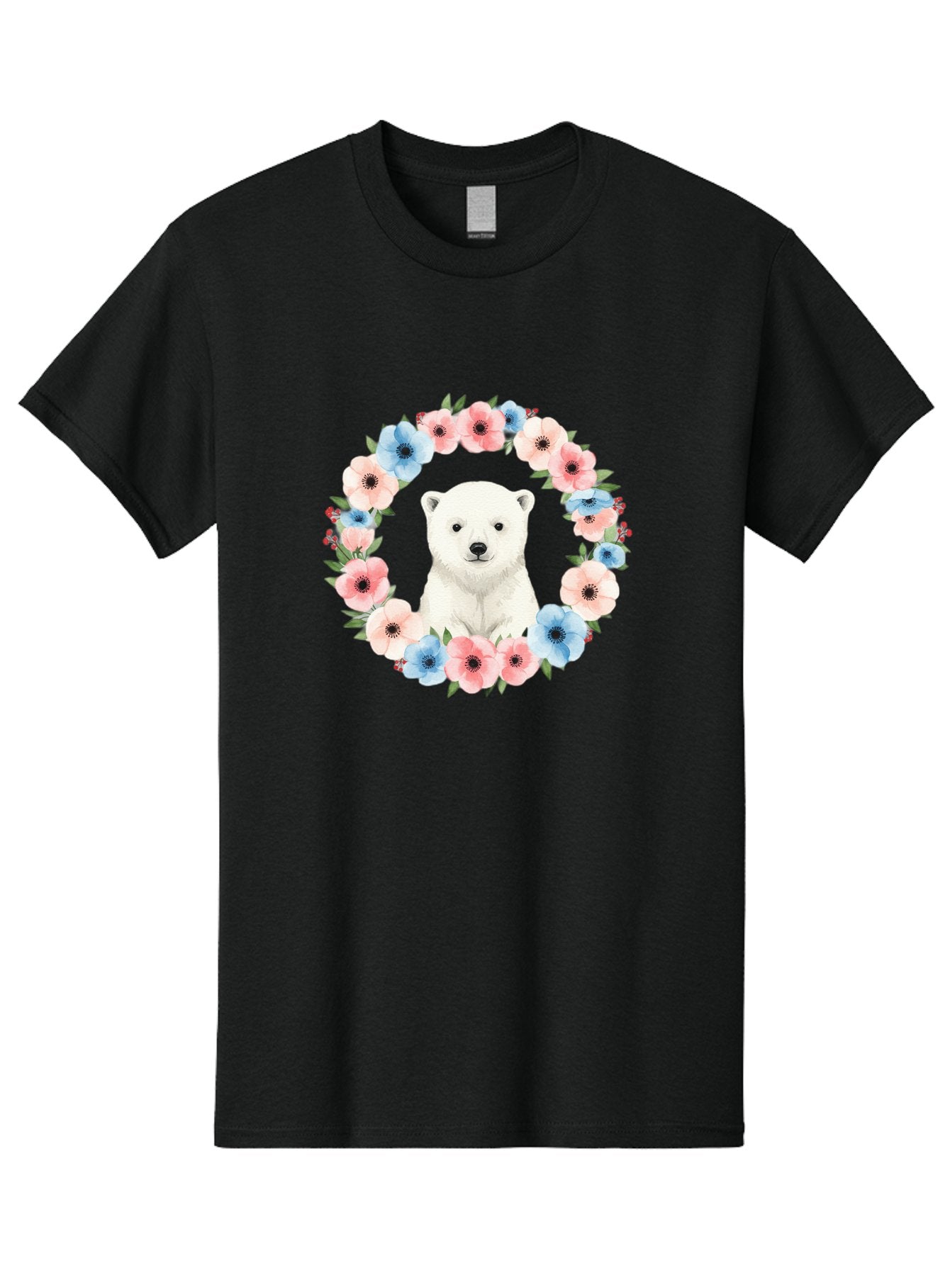 Polar-Bear-With-Flowers Men'S Graphic Tee, 100% Cotton, Comfortable Casual Summer Wear, Machine Washable, Vintage Camera, Old Camera, Antique Camera, Black Camera, Classic Photography, Photography Equipment, Nostalgic Device, Film Camera, Baf428 4