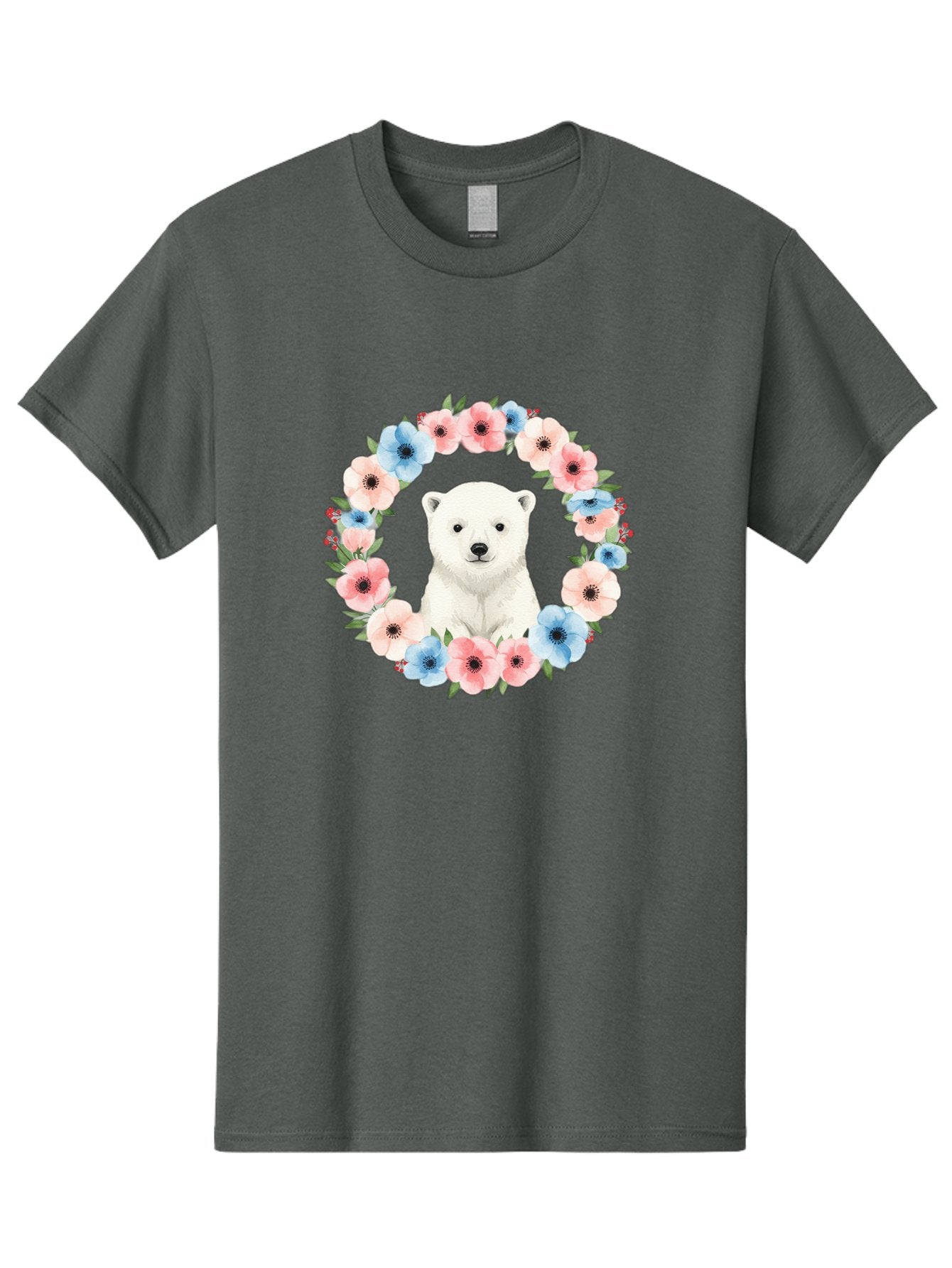 Polar-Bear-With-Flowers Men'S Graphic Tee, 100% Cotton, Comfortable Casual Summer Wear, Machine Washable, Vintage Camera, Old Camera, Antique Camera, Black Camera, Classic Photography, Photography Equipment, Nostalgic Device, Film Camera, Baf428 15