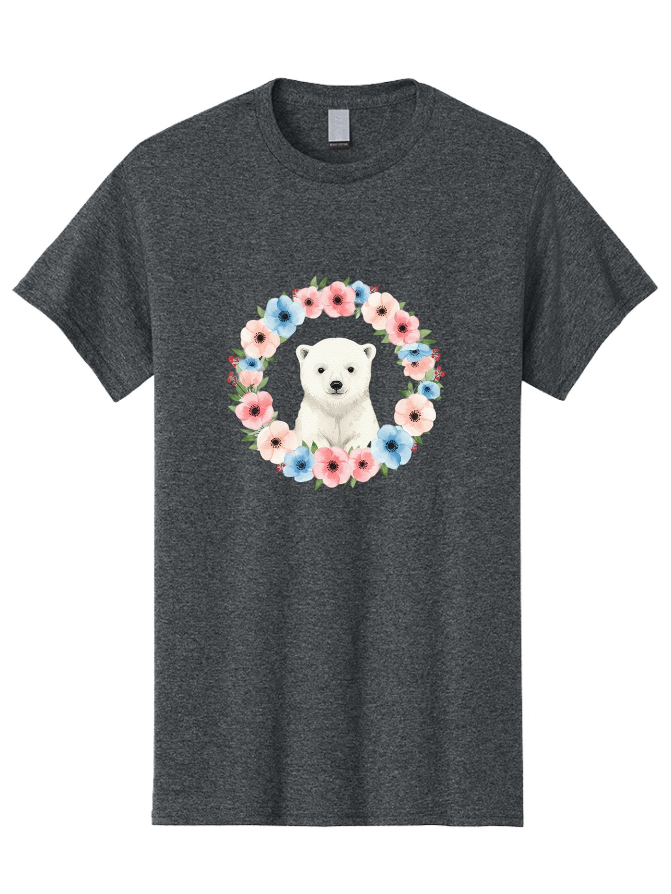 Polar-Bear-With-Flowers Men'S Graphic Tee, 100% Cotton, Comfortable Casual Summer Wear, Machine Washable, Vintage Camera, Old Camera, Antique Camera, Black Camera, Classic Photography, Photography Equipment, Nostalgic Device, Film Camera, Baf428 9