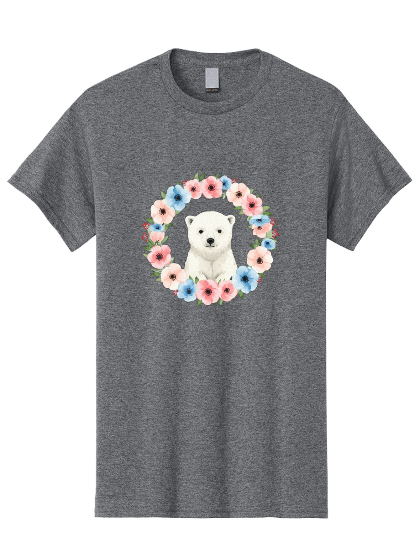 Polar-Bear-With-Flowers Men'S Graphic Tee, 100% Cotton, Comfortable Casual Summer Wear, Machine Washable, Vintage Camera, Old Camera, Antique Camera, Black Camera, Classic Photography, Photography Equipment, Nostalgic Device, Film Camera, Baf428 5