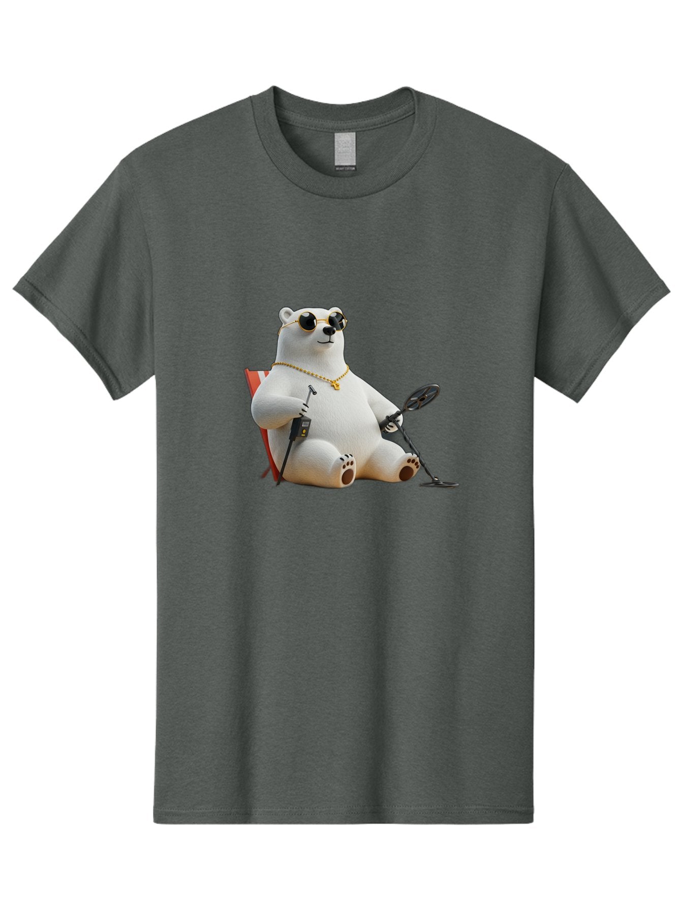 Polar-Bear-With-Sunglasses-And-Golf-Club Men'S Graphic Tee, 100% Cotton, Comfortable Casual Summer Wear, Machine Washable, Vintage Camera, Old Camera, Antique Camera, Black Camera, Classic Photography, Photography Equipment, Nostalgic Device, Baf430 8