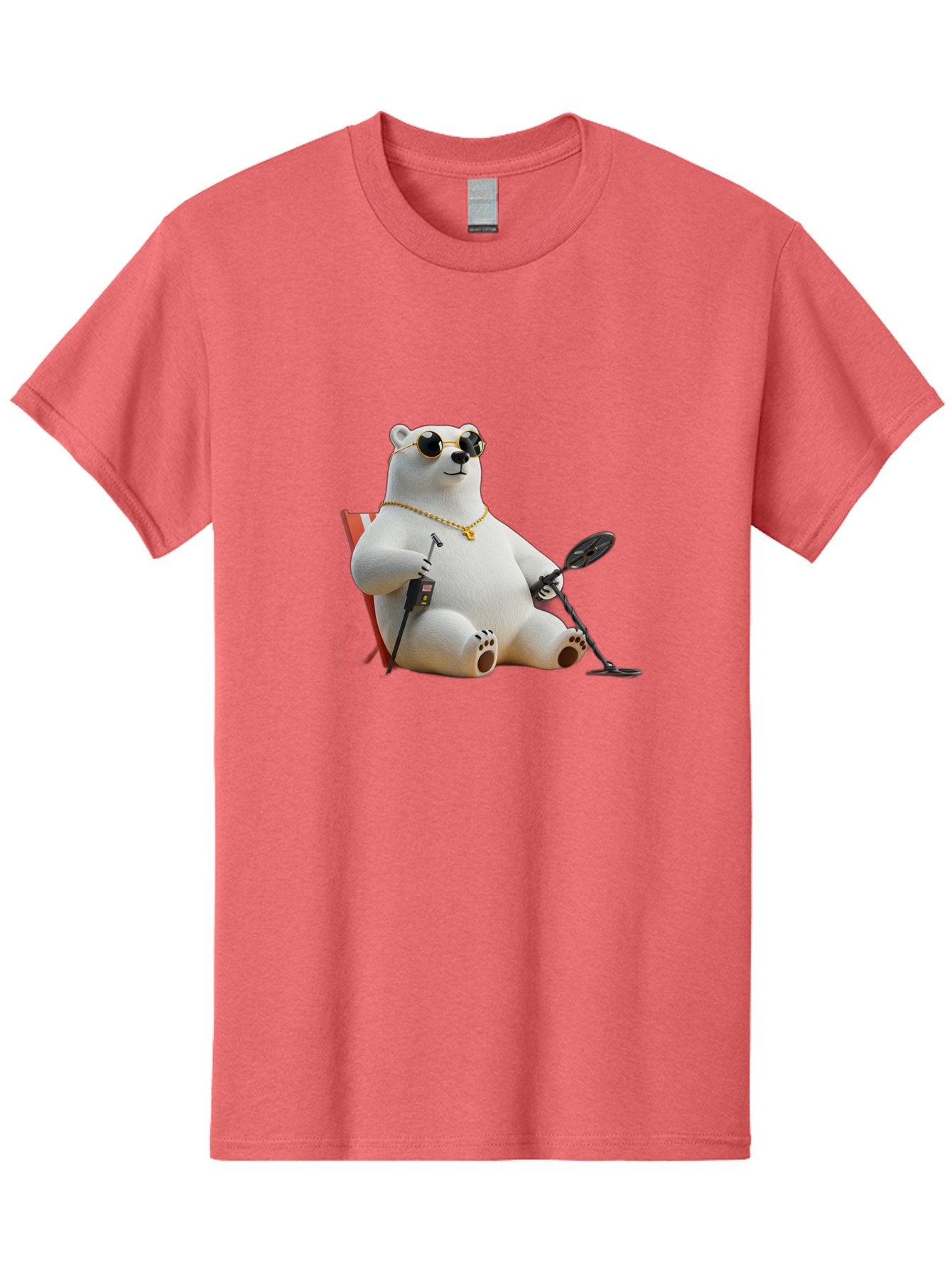 Polar-Bear-With-Sunglasses-And-Golf-Club Men'S Graphic Tee, 100% Cotton, Comfortable Casual Summer Wear, Machine Washable, Vintage Camera, Old Camera, Antique Camera, Black Camera, Classic Photography, Photography Equipment, Nostalgic Device, Baf430 4
