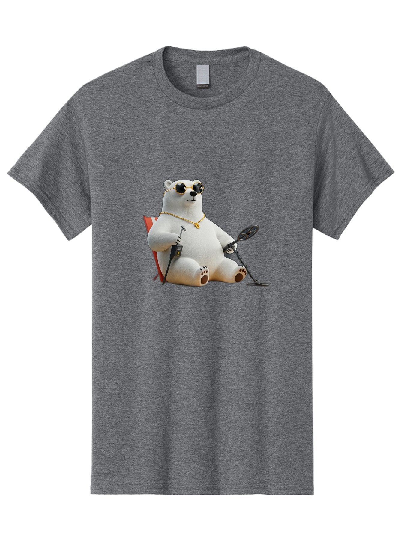 Polar-Bear-With-Sunglasses-And-Golf-Club Men'S Graphic Tee, 100% Cotton, Comfortable Casual Summer Wear, Machine Washable, Vintage Camera, Old Camera, Antique Camera, Black Camera, Classic Photography, Photography Equipment, Nostalgic Device, Baf430 10
