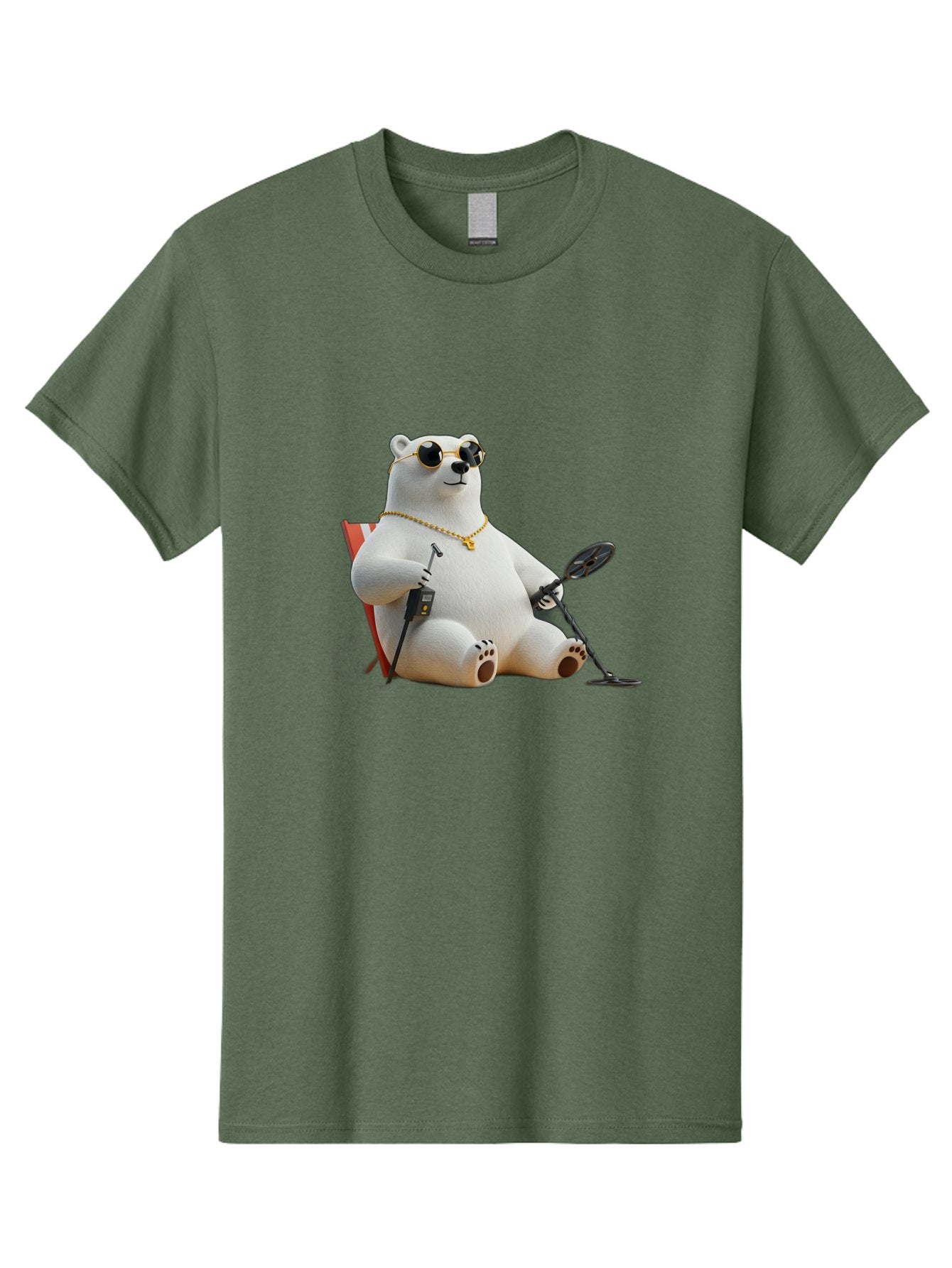 Polar-Bear-With-Sunglasses-And-Golf-Club Men'S Graphic Tee, 100% Cotton, Comfortable Casual Summer Wear, Machine Washable, Vintage Camera, Old Camera, Antique Camera, Black Camera, Classic Photography, Photography Equipment, Nostalgic Device, Baf430 13