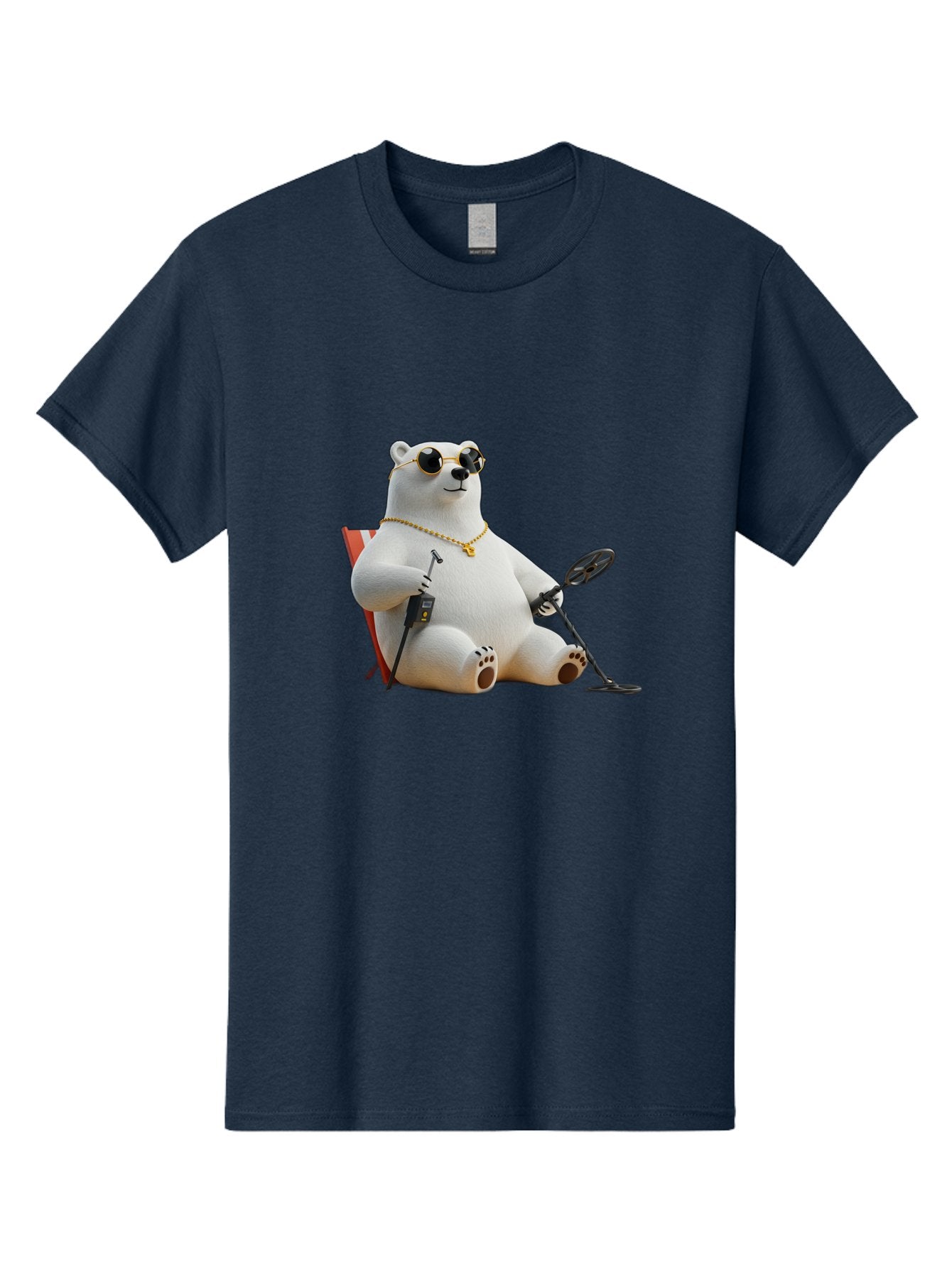 Polar-Bear-With-Sunglasses-And-Golf-Club Men'S Graphic Tee, 100% Cotton, Comfortable Casual Summer Wear, Machine Washable, Vintage Camera, Old Camera, Antique Camera, Black Camera, Classic Photography, Photography Equipment, Nostalgic Device, Baf430