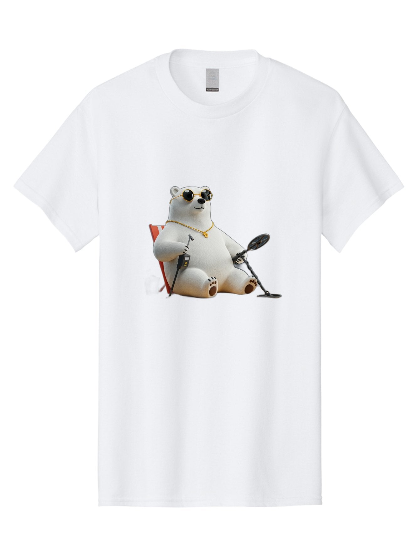 Polar-Bear-With-Sunglasses-And-Golf-Club Men'S Graphic Tee, 100% Cotton, Comfortable Casual Summer Wear, Machine Washable, Vintage Camera, Old Camera, Antique Camera, Black Camera, Classic Photography, Photography Equipment, Nostalgic Device, Baf430 6