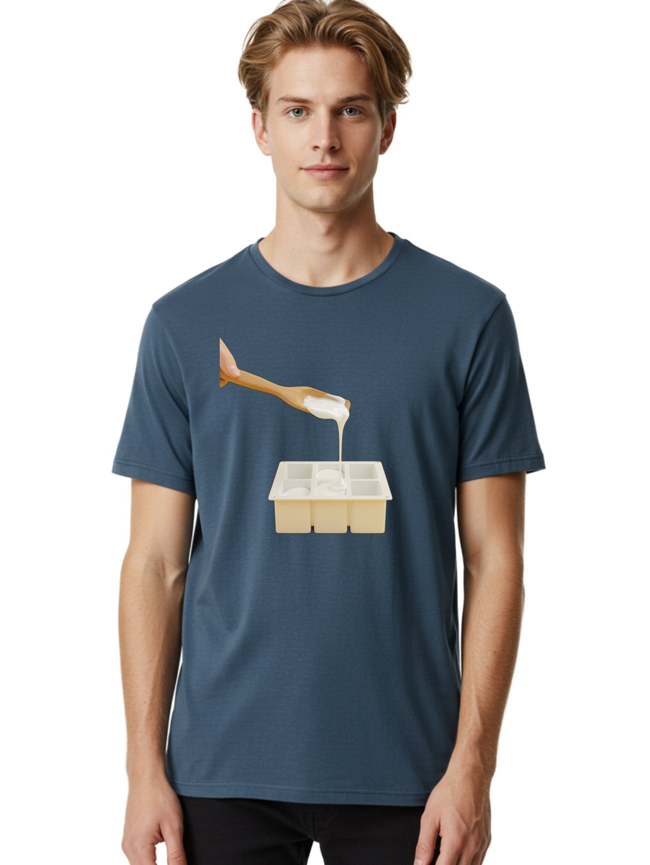 Pouring-Into-Ice-Cube-Tray Men'S Graphic Tee, 100% Cotton, Comfortable Casual Summer Wear, Machine Washable, Vintage Camera, Old Camera, Antique Camera, Black Camera, Classic Photography, Photography Equipment, Nostalgic Device, Film Camera, Baf435 22