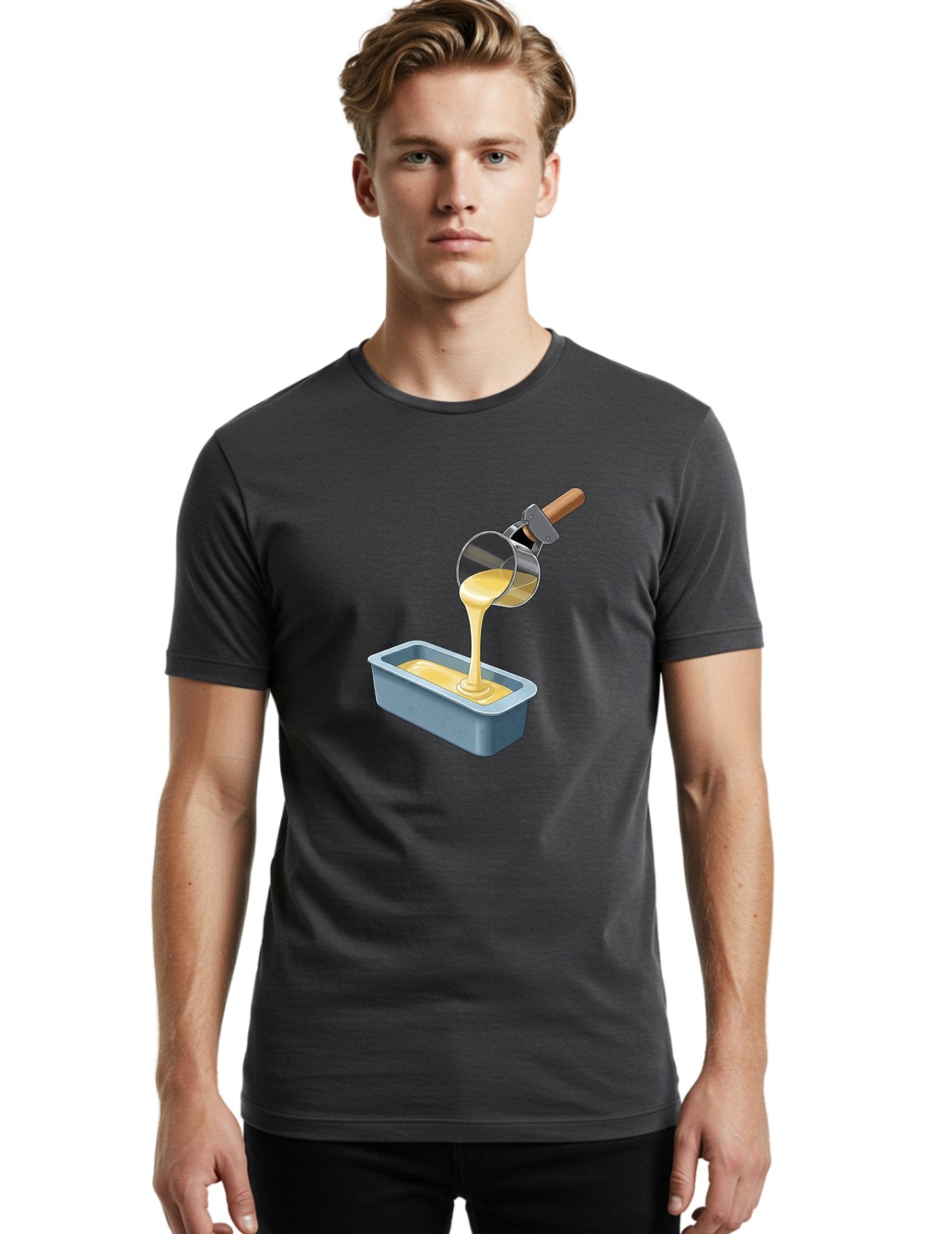 Pudding-Pouring-Into-Pan Men'S Graphic Tee, 100% Cotton, Comfortable Casual Summer Wear, Machine Washable, Vintage Camera, Old Camera, Antique Camera, Black Camera, Classic Photography, Photography Equipment, Nostalgic Device, Film Camera, Baf438 23
