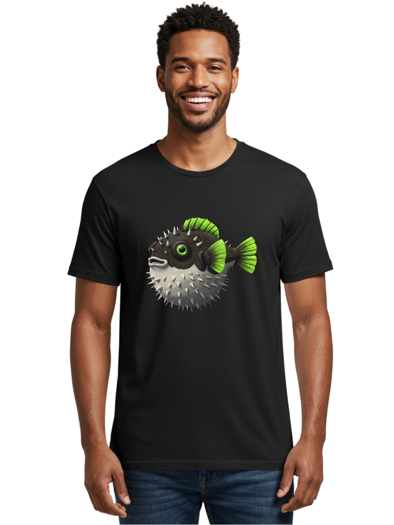 Puffer-Fish Men'S Graphic Tee, 100% Cotton, Comfortable Casual Summer Wear, Machine Washable, Vintage Camera, Old Camera, Antique Camera, Black Camera, Classic Photography, Photography Equipment, Nostalgic Device, Film Camera, Camera Art Baf439 30