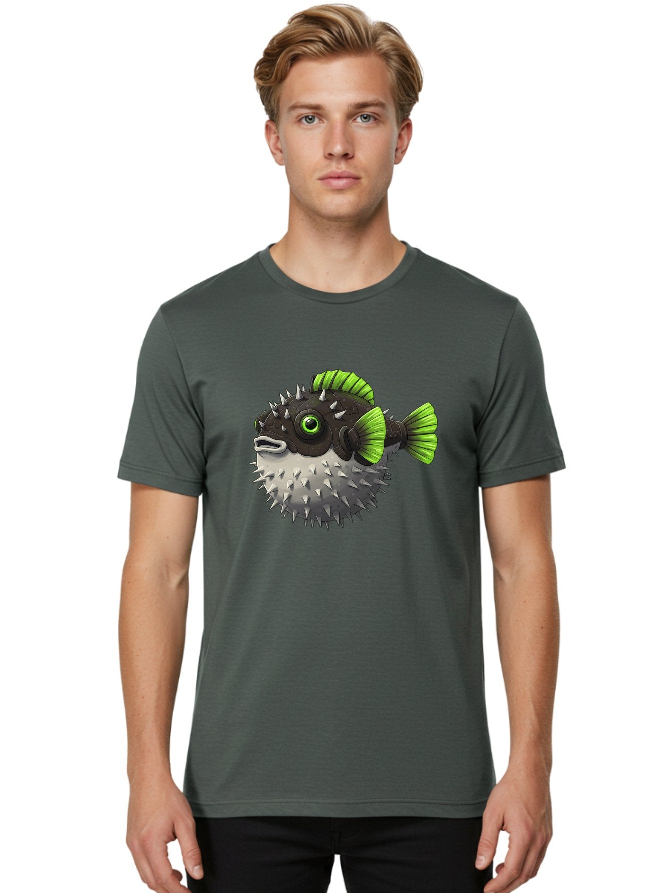 Puffer-Fish Men'S Graphic Tee, 100% Cotton, Comfortable Casual Summer Wear, Machine Washable, Vintage Camera, Old Camera, Antique Camera, Black Camera, Classic Photography, Photography Equipment, Nostalgic Device, Film Camera, Camera Art Baf439 19