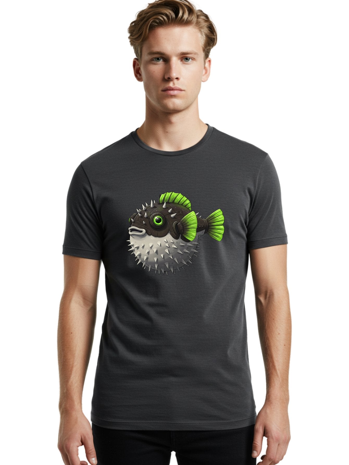 Puffer-Fish Men'S Graphic Tee, 100% Cotton, Comfortable Casual Summer Wear, Machine Washable, Vintage Camera, Old Camera, Antique Camera, Black Camera, Classic Photography, Photography Equipment, Nostalgic Device, Film Camera, Camera Art Baf439 29