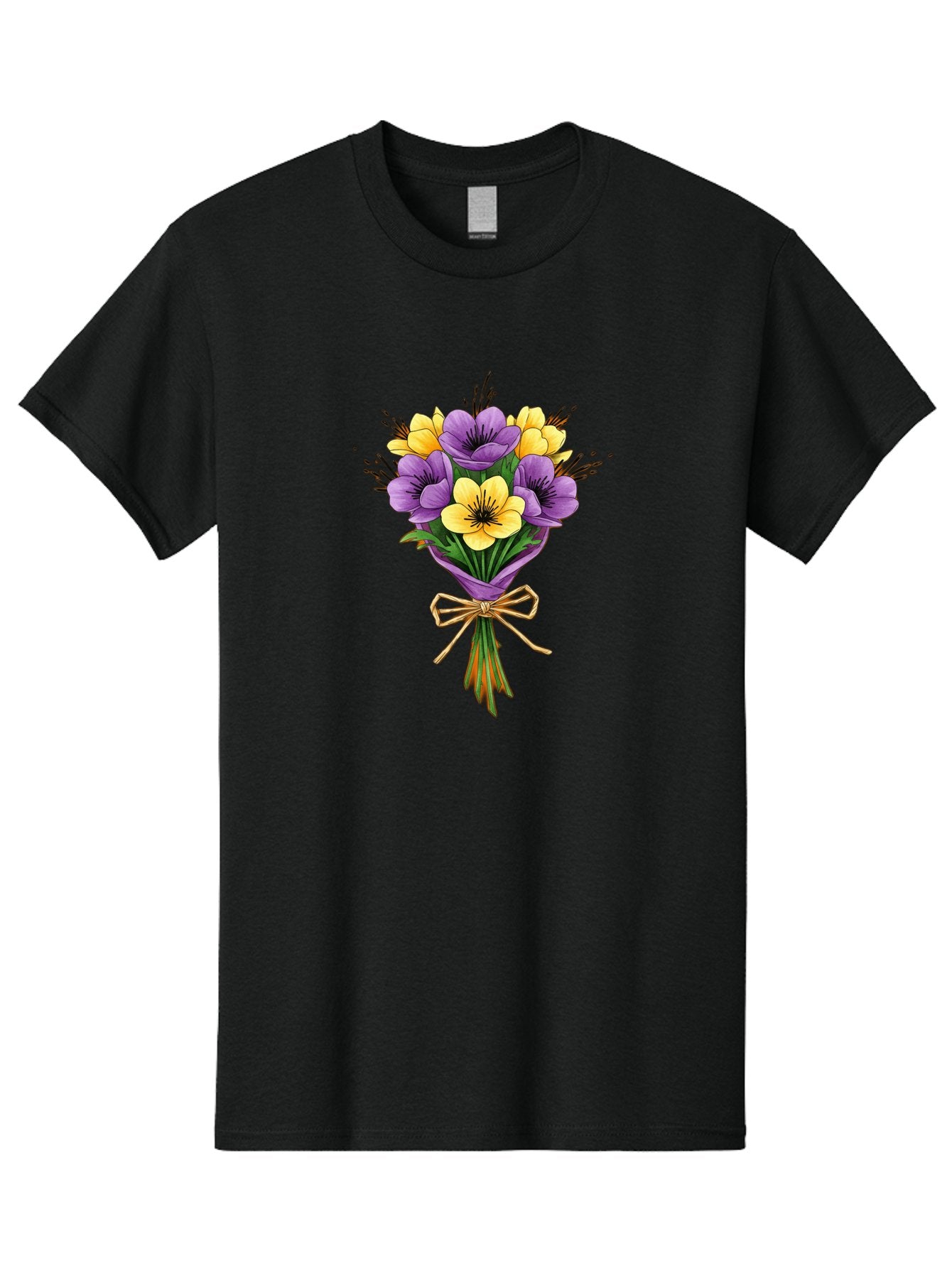 Purple-And-Yellow-Flowers Men'S Graphic Tee, 100% Cotton, Comfortable Casual Summer Wear, Machine Washable, Vintage Camera, Old Camera, Antique Camera, Black Camera, Classic Photography, Photography Equipment, Nostalgic Device, Film Camera, Baf444 6