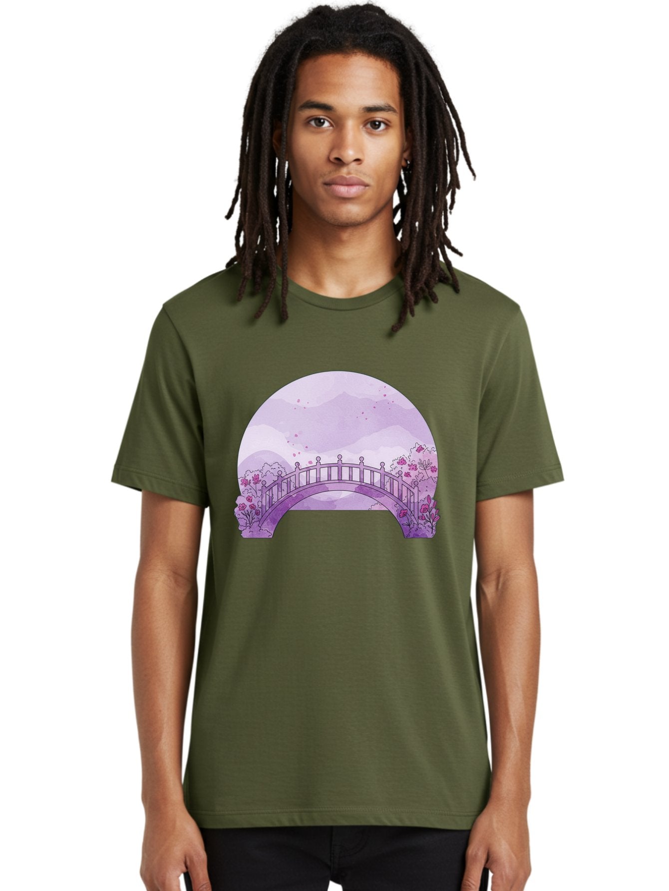 Purple-Bridge-1 Men'S Graphic Tee, 100% Cotton, Comfortable Casual Summer Wear, Machine Washable, Vintage Camera, Old Camera, Antique Camera, Black Camera, Classic Photography, Photography Equipment, Nostalgic Device, Film Camera, Camera Art Baf445 23
