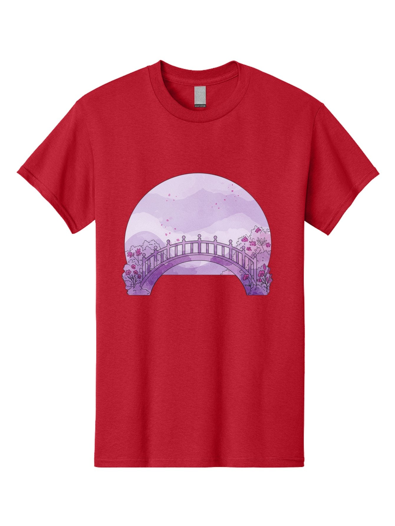 Purple-Bridge-1 Men'S Graphic Tee, 100% Cotton, Comfortable Casual Summer Wear, Machine Washable, Vintage Camera, Old Camera, Antique Camera, Black Camera, Classic Photography, Photography Equipment, Nostalgic Device, Film Camera, Camera Art Baf445 3
