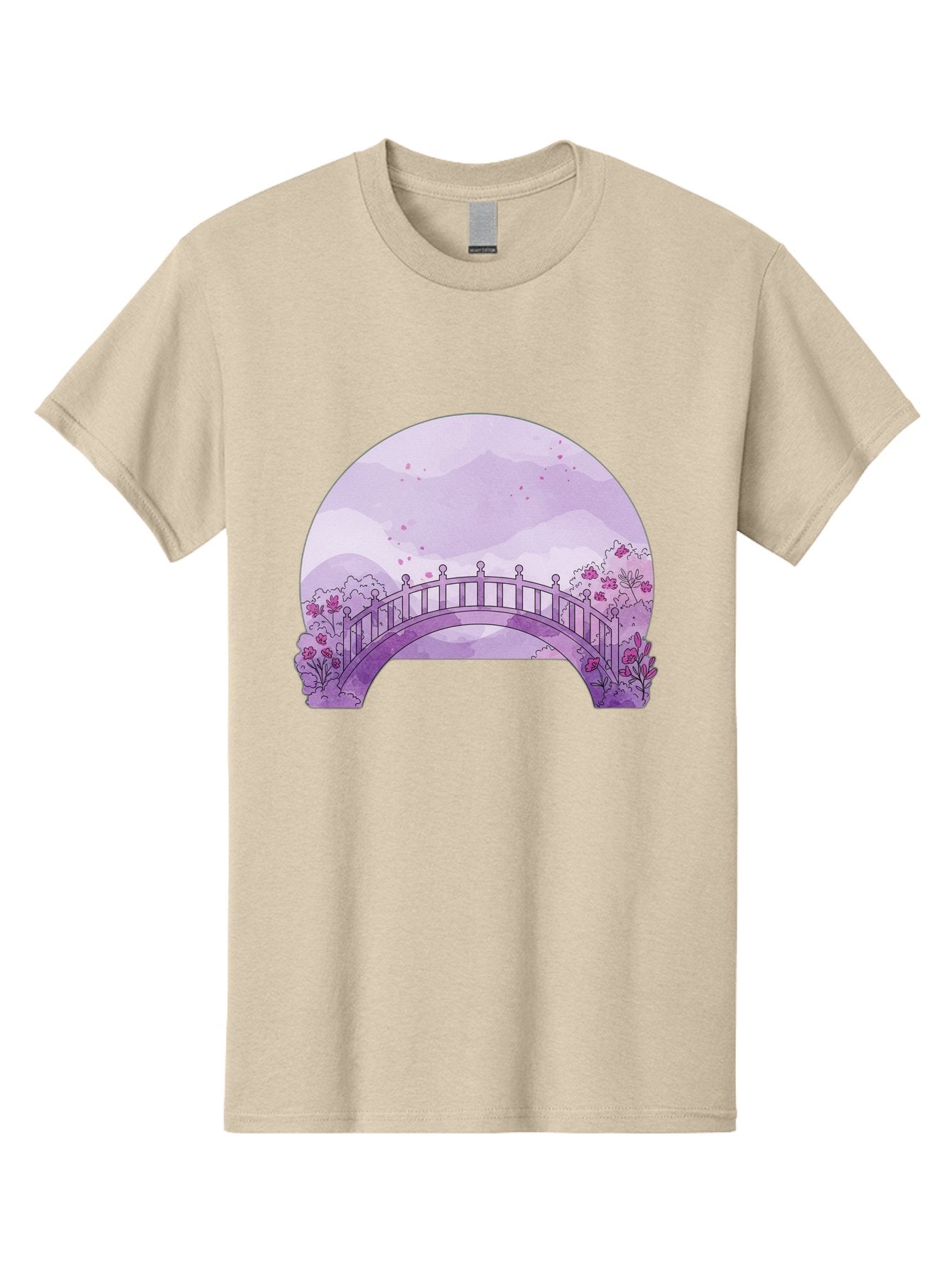 Purple-Bridge-1 Men'S Graphic Tee, 100% Cotton, Comfortable Casual Summer Wear, Machine Washable, Vintage Camera, Old Camera, Antique Camera, Black Camera, Classic Photography, Photography Equipment, Nostalgic Device, Film Camera, Camera Art Baf445