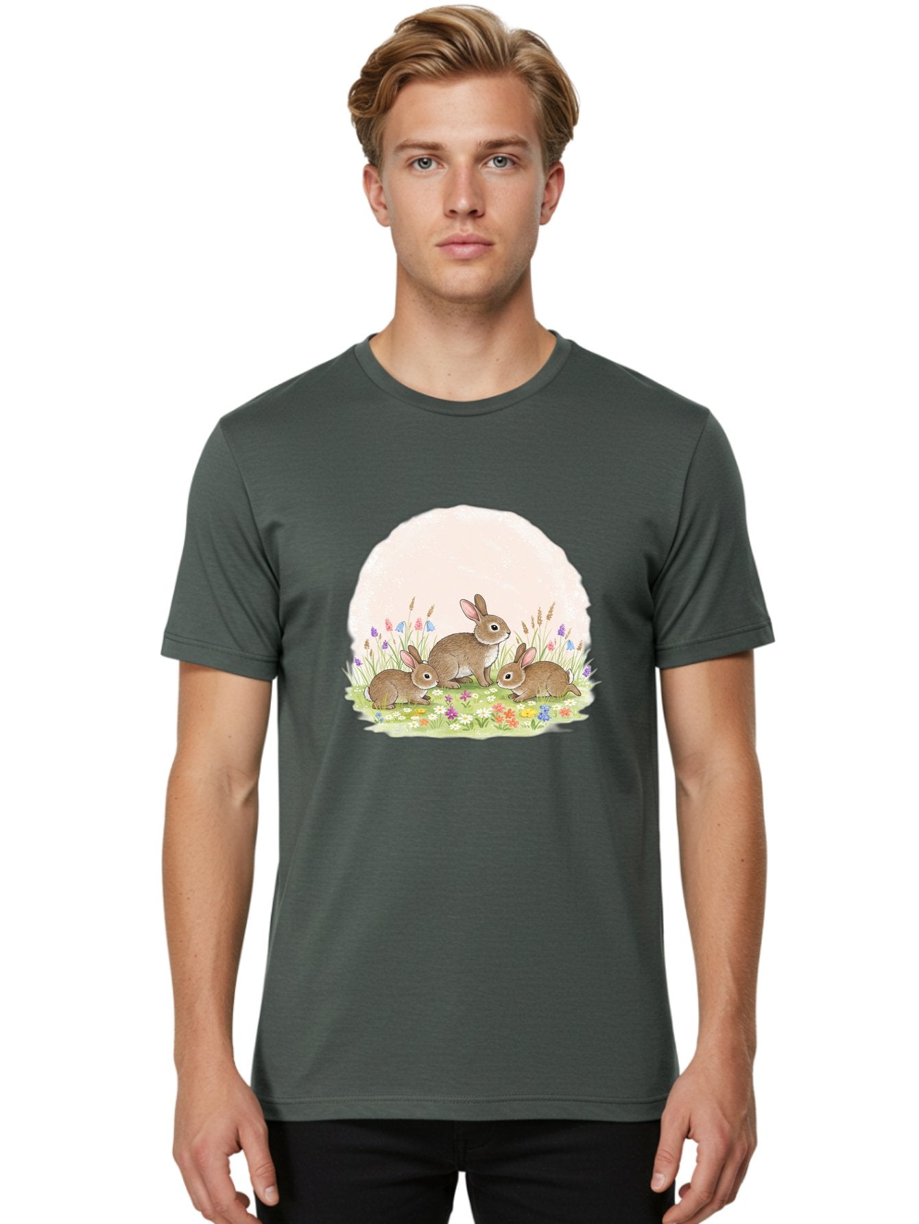 Rabbits-In-Flowers Men'S Graphic Tee, 100% Cotton, Comfortable Casual Summer Wear, Machine Washable, Vintage Camera, Old Camera, Antique Camera, Black Camera, Classic Photography, Photography Equipment, Nostalgic Device, Film Camera, Baf449 29