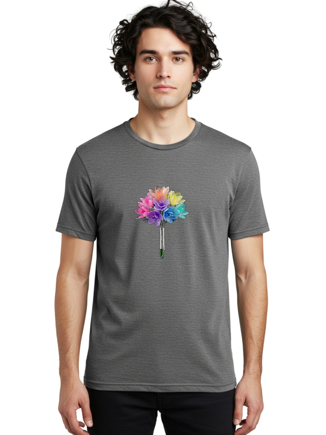 Rainbow-Flowers Men'S Graphic Tee, 100% Cotton, Comfortable Casual Summer Wear, Machine Washable, Vintage Camera, Old Camera, Antique Camera, Black Camera, Classic Photography, Photography Equipment, Nostalgic Device, Film Camera, Camera Art Baf450 28