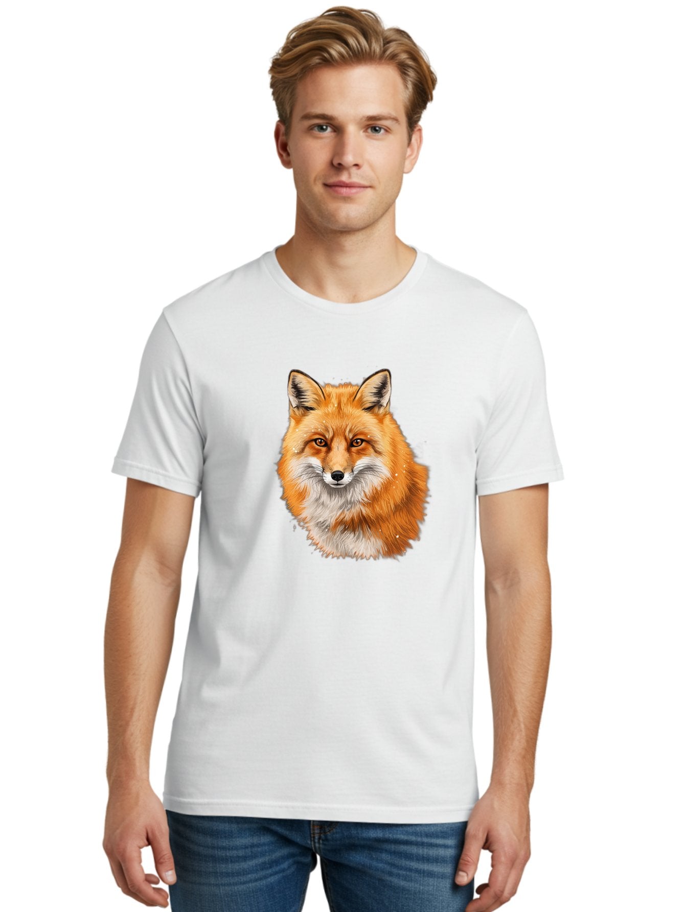 Red-Fox-2 Men'S Graphic Tee, 100% Cotton, Comfortable Casual Summer Wear, Machine Washable, Vintage Camera, Old Camera, Antique Camera, Black Camera, Classic Photography, Photography Equipment, Nostalgic Device, Film Camera, Camera Art Baf452 25