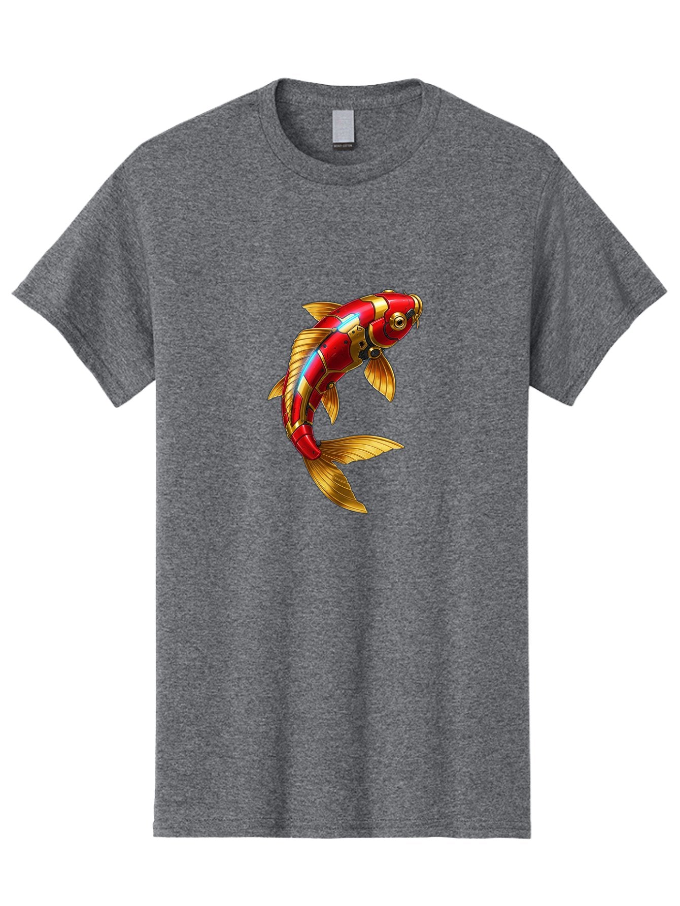Red-Koi-Fish-Robot Men'S Graphic Tee, 100% Cotton, Comfortable Casual Summer Wear, Machine Washable, Vintage Camera, Old Camera, Antique Camera, Black Camera, Classic Photography, Photography Equipment, Nostalgic Device, Film Camera, Baf456 8